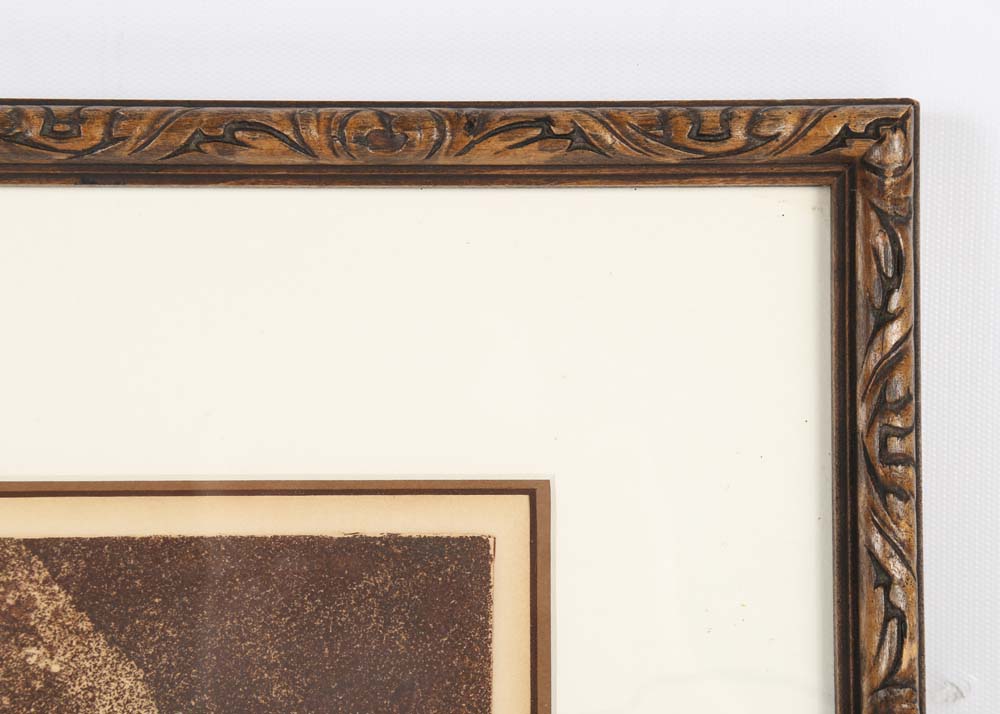 Norman Thomas Etching "Les Miserables"