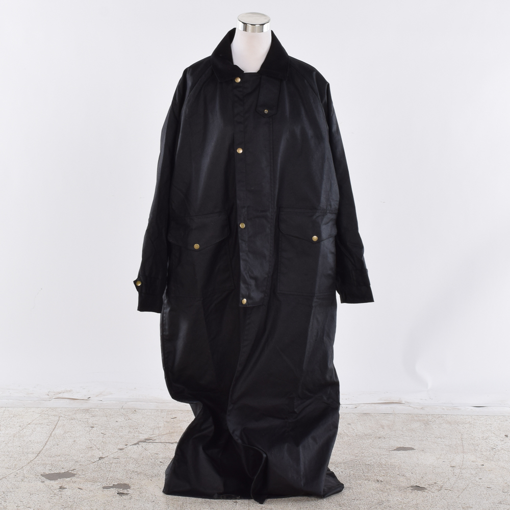 Men's The J. Peterman Company Horseman's Black Duster