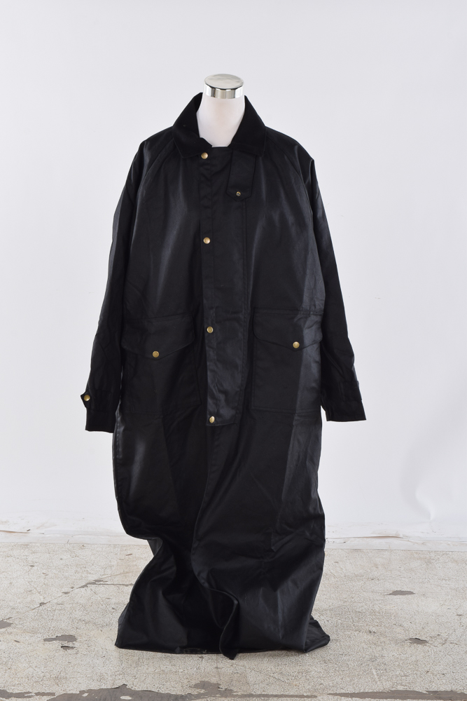 Men's The J. Peterman Company Horseman's Black Duster