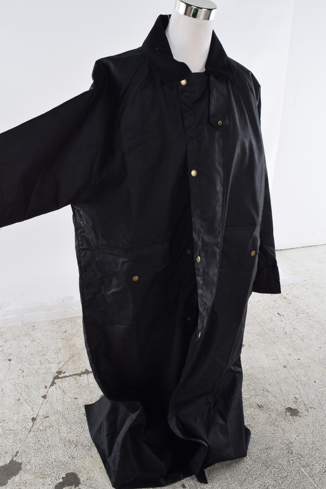 Men's The J. Peterman Company Horseman's Black Duster