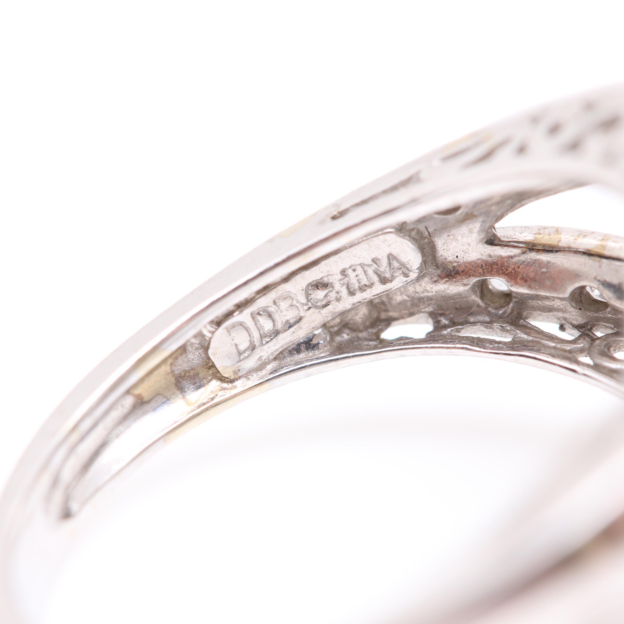 10K White Gold Aquamarine, Diamond, and Garnet Jewelry Selection