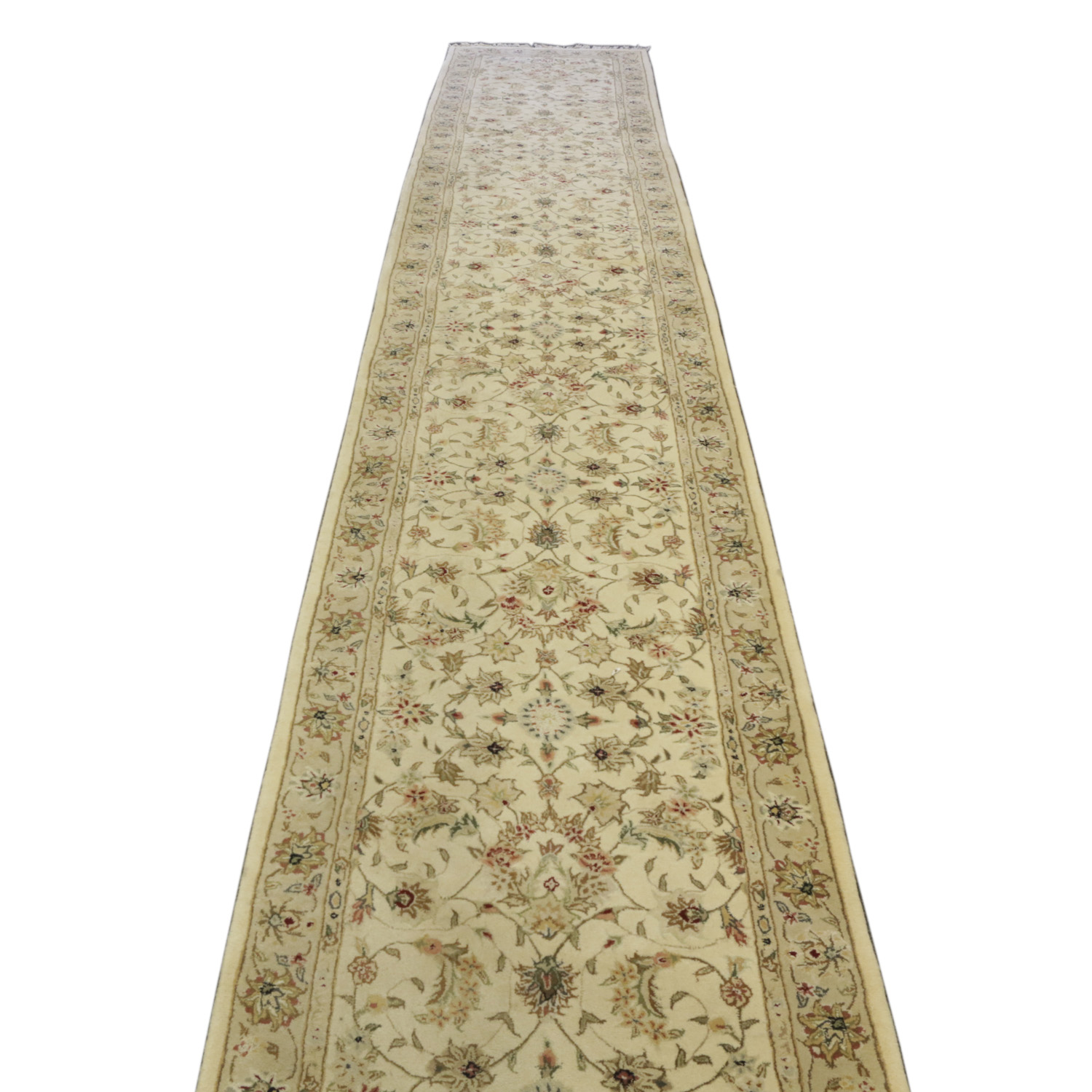 Tufted Indo-Persian Wool Carpet Runner