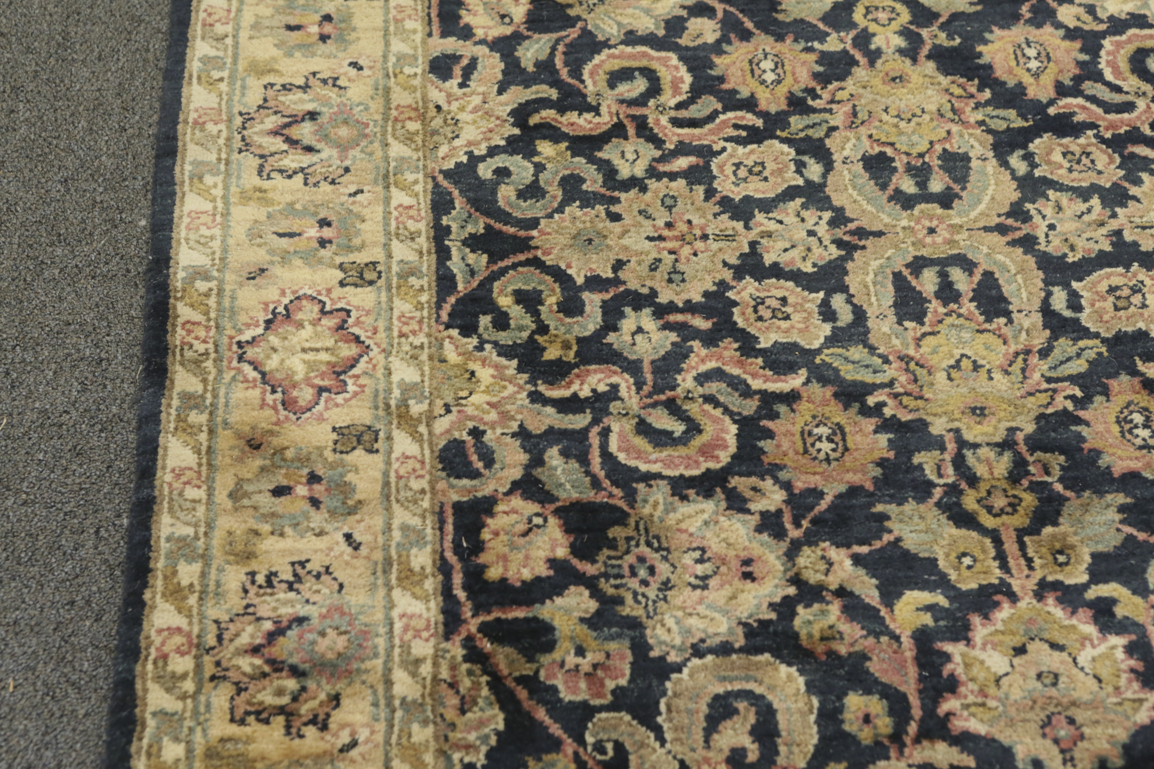 Hand-Knotted Indo-Persian Carpet Runner