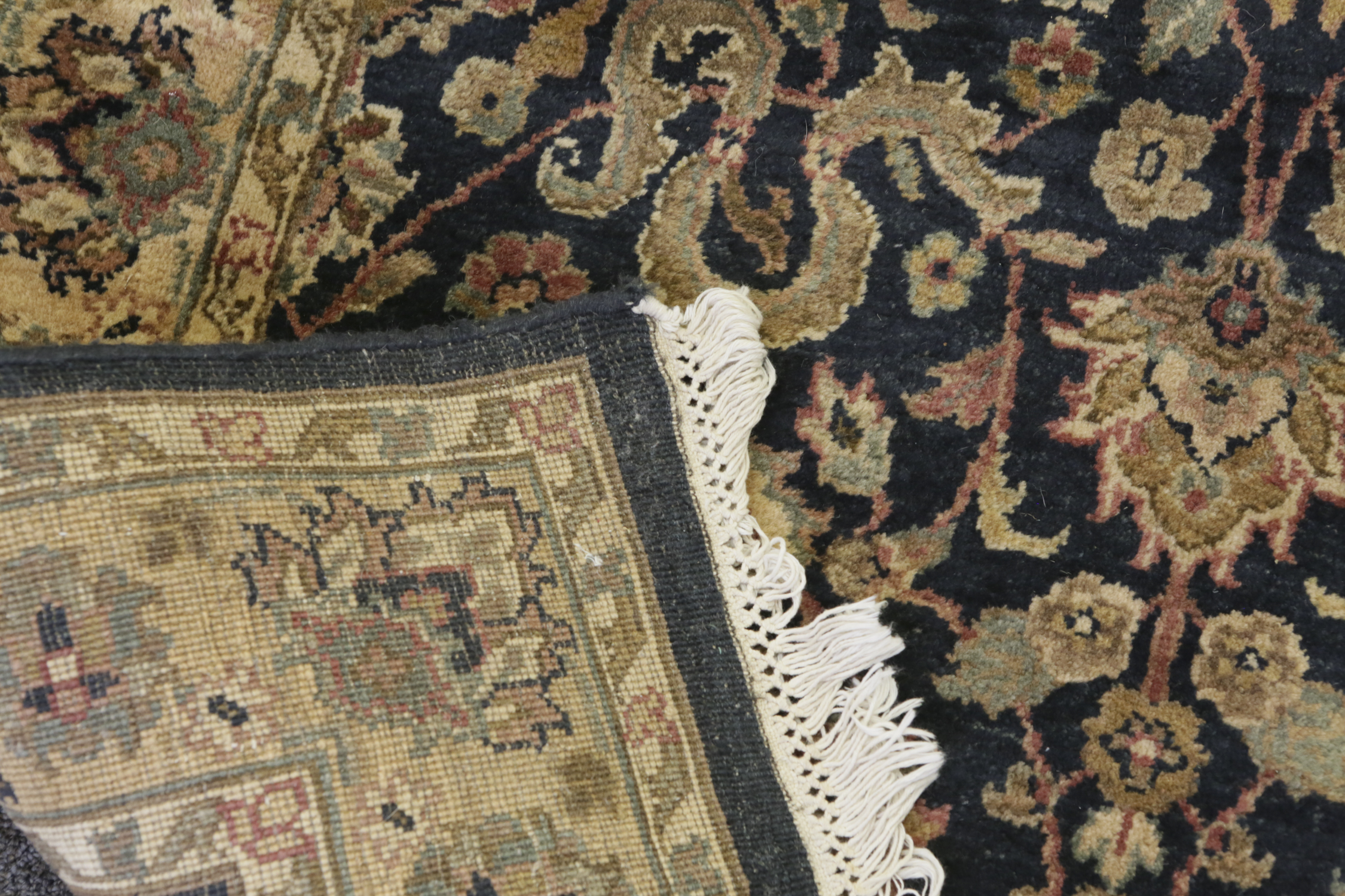 Hand-Knotted Indo-Persian Carpet Runner