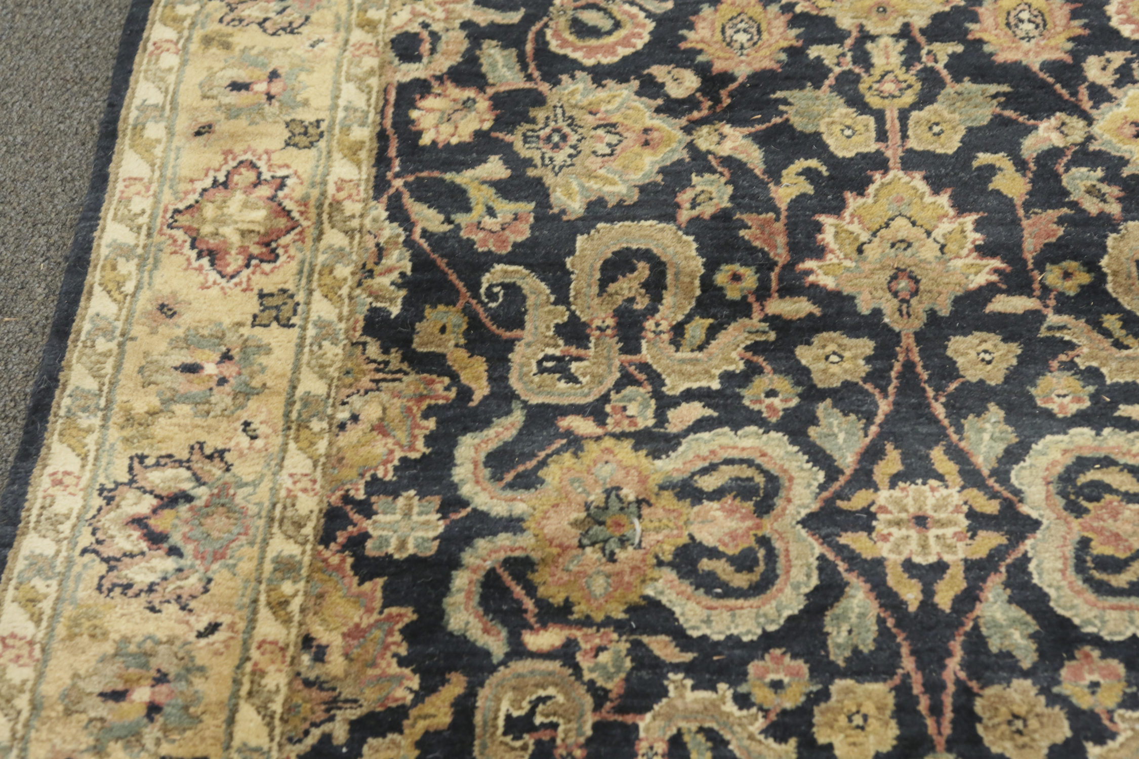 Hand-Knotted Indo-Persian Carpet Runner