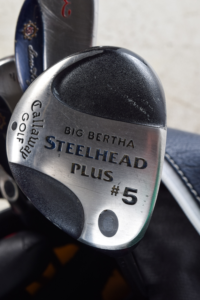 Golf Club Set Featuring Callaway in Leather Disney Golf Bag