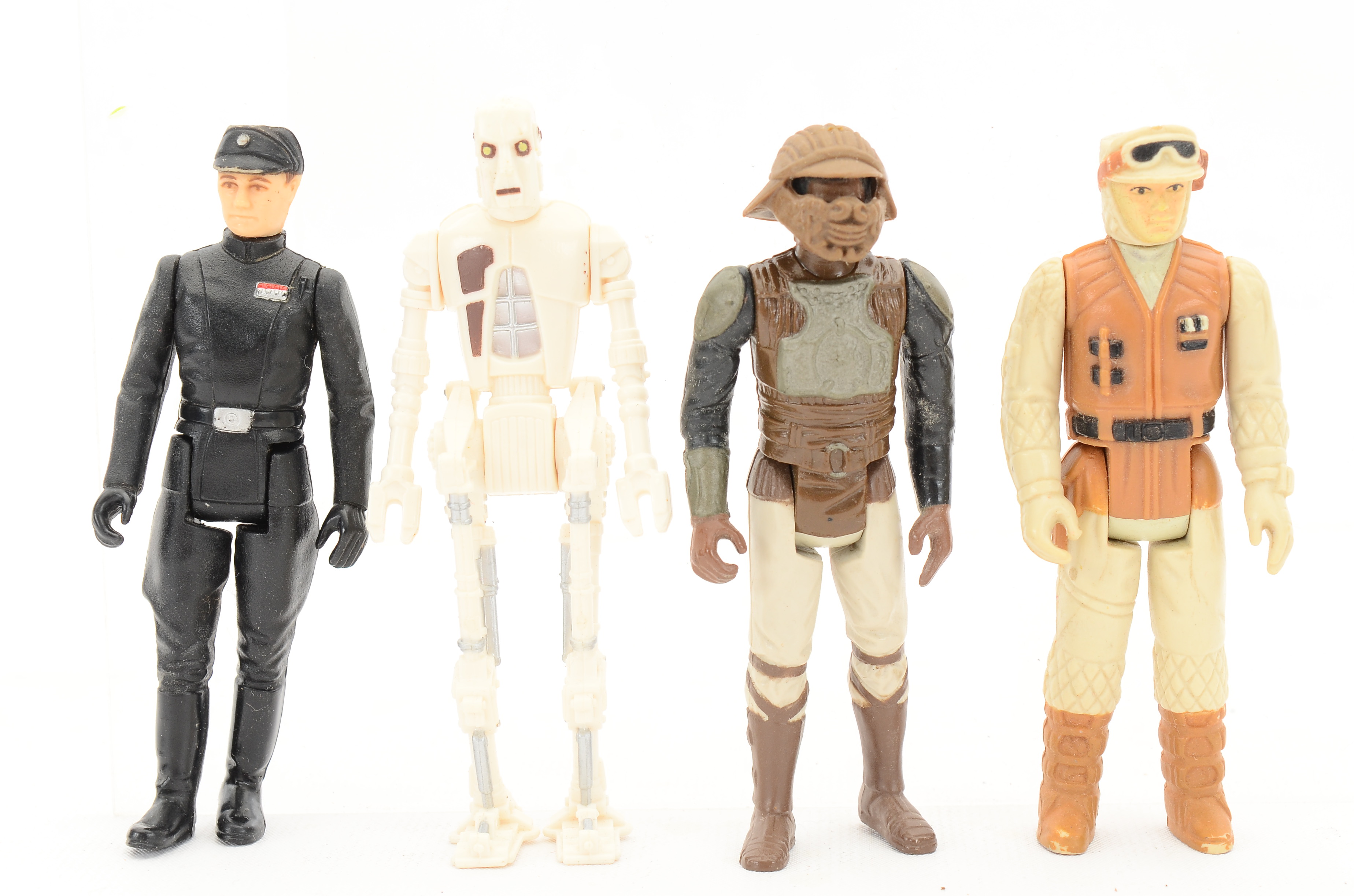 1980s Kenner Star Wars Action Figures Including Han Solo and Yoda