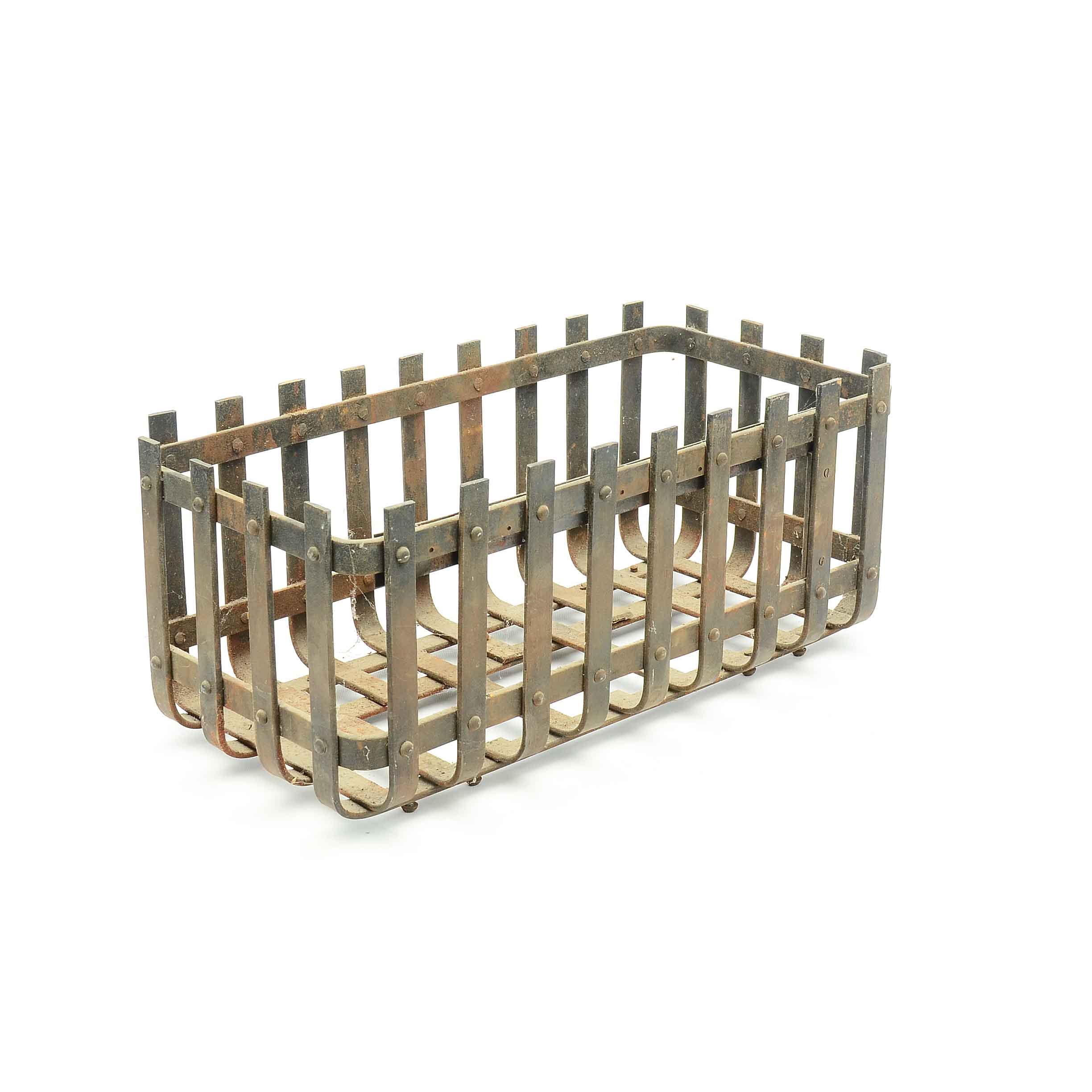 Wrought Iron Coal Basket