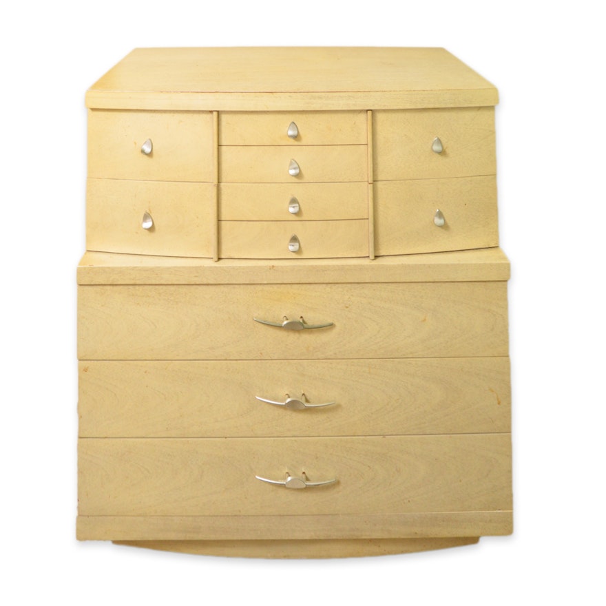 Mid Century Modern Blonde Chest of Drawers