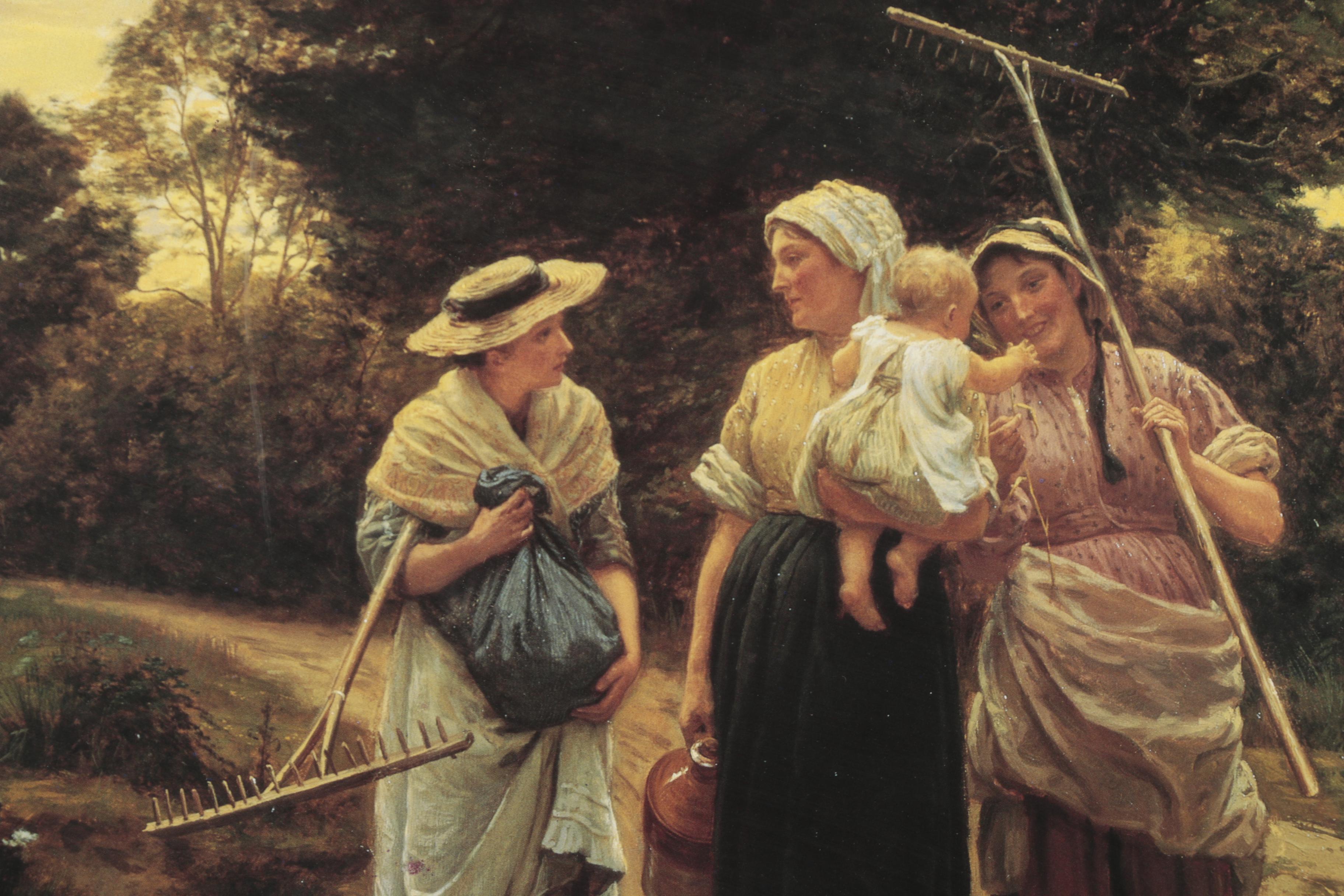 Offset Lithograph After Frederick Morgan "The Haymakers"