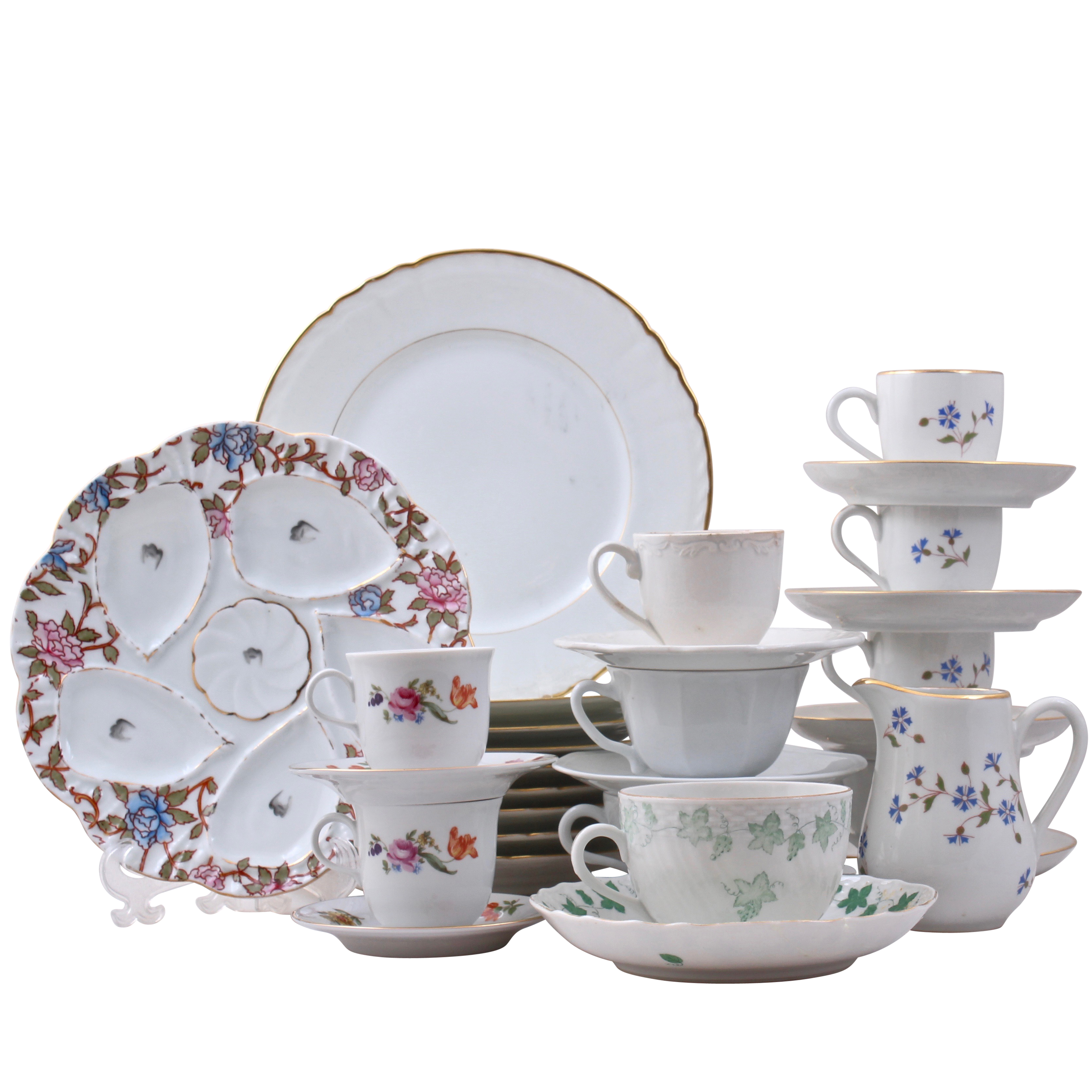 European Fine Porcelain Including Limoges and Herend