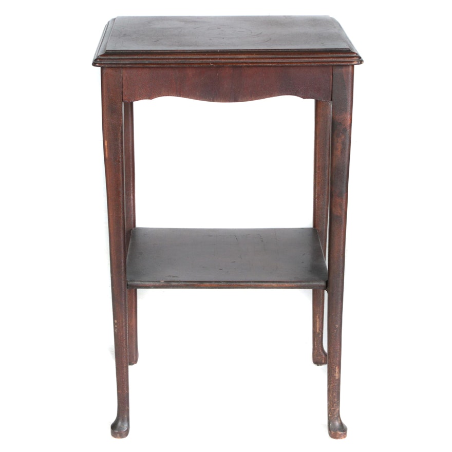 Vintage Queen Anne Style Side Table