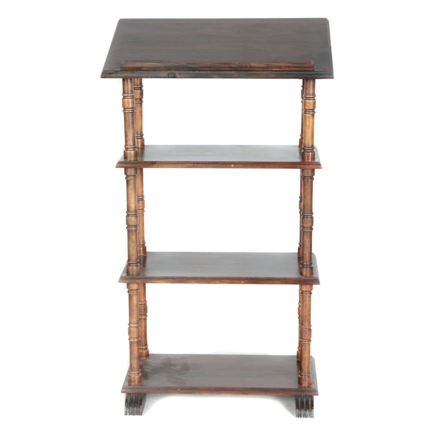 Vintage Bookcase with Book Rest