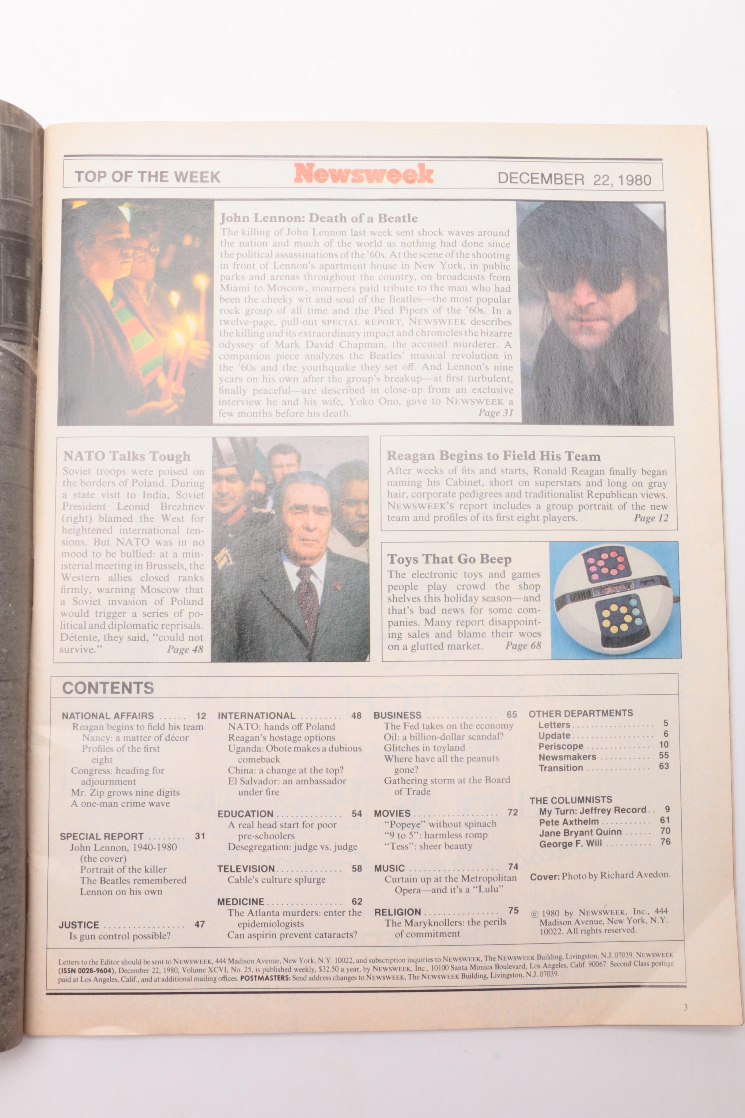 Vintage John Lennon Magazines