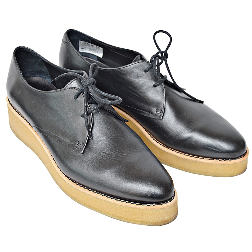 Clarks Originals Black Leather Oxford Style Shoes
