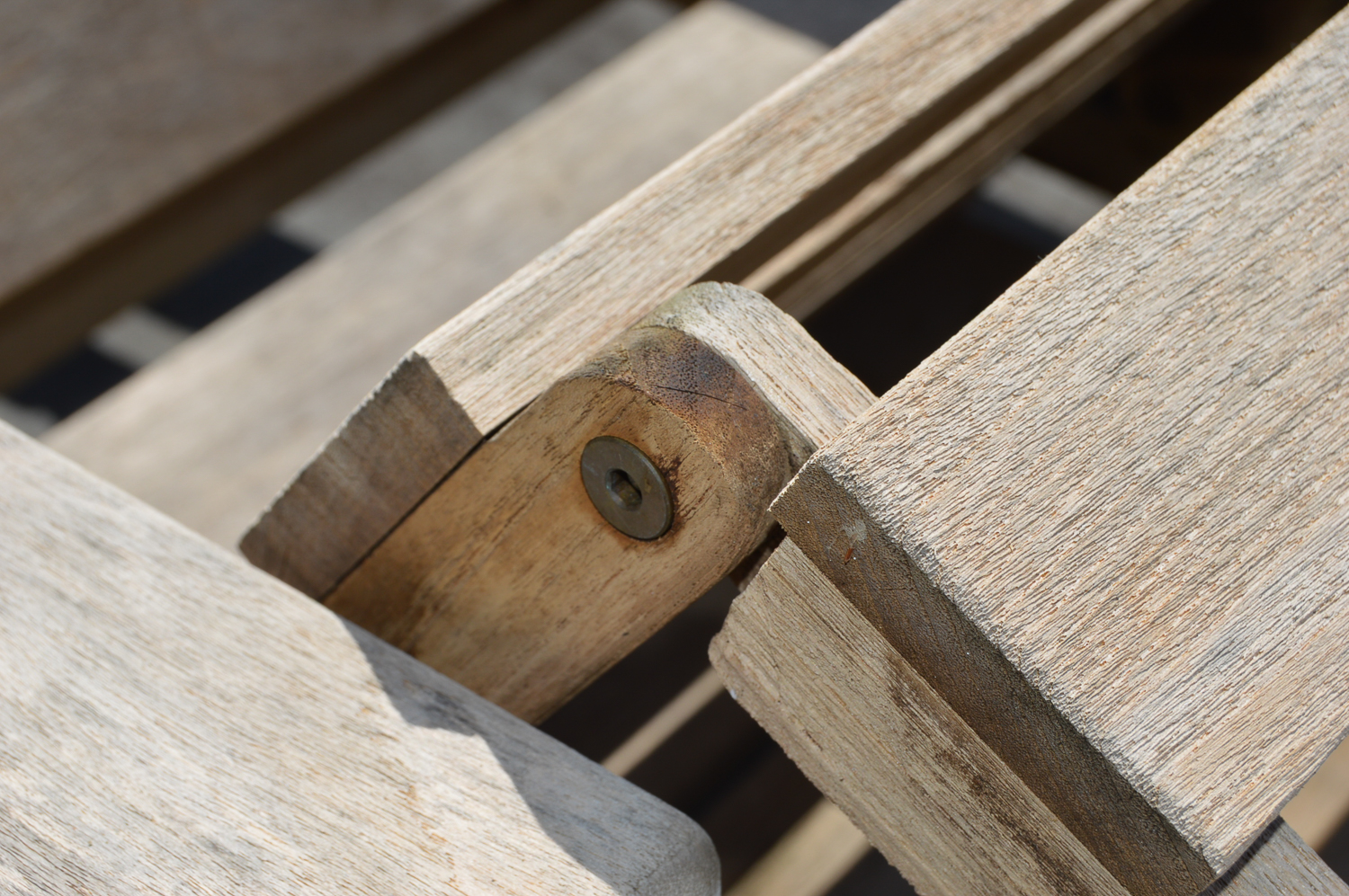 Pair of Smith & Hawken Teak Patio Lounge Chairs