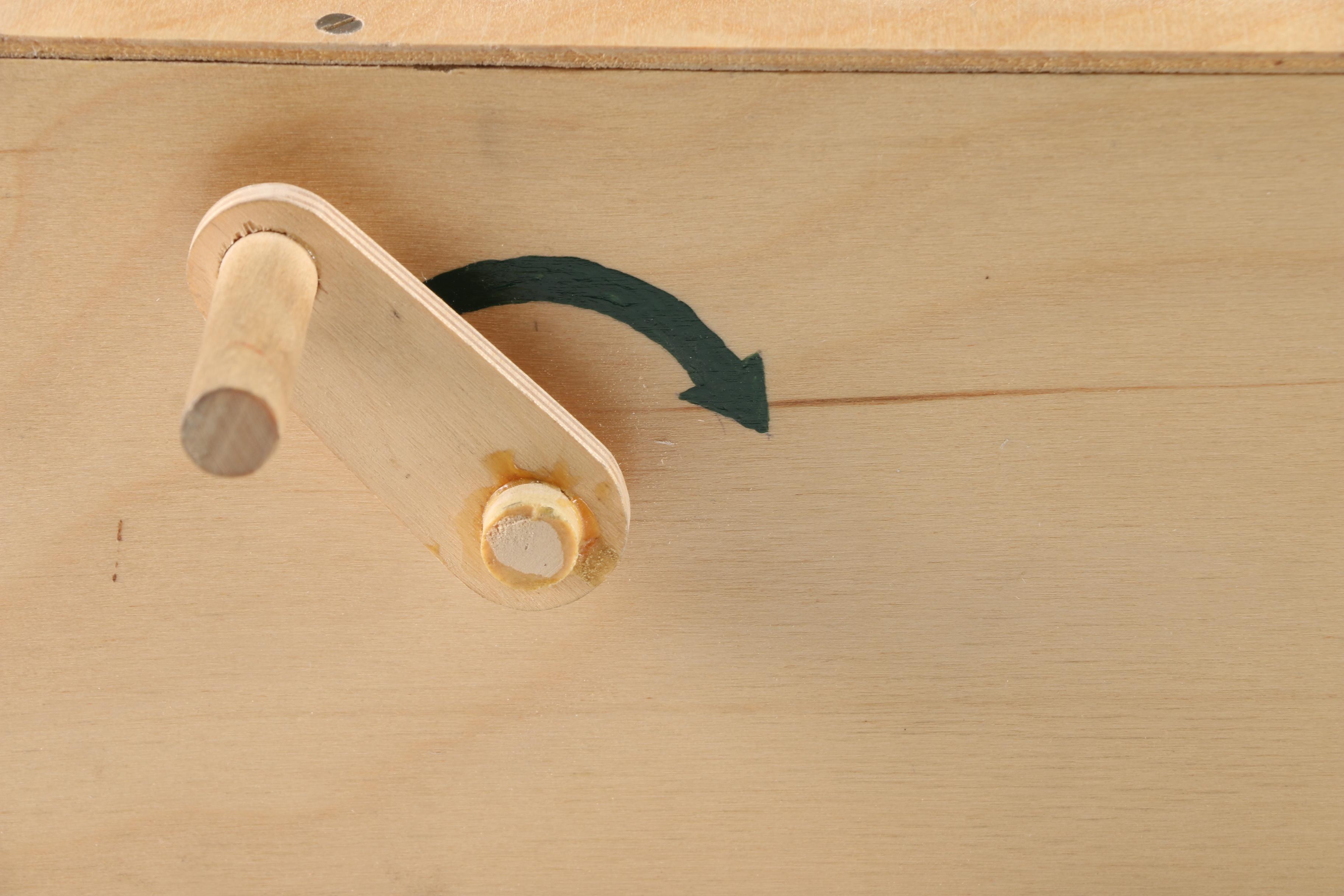 Folk Art Style Kinetic Piano Sculpture