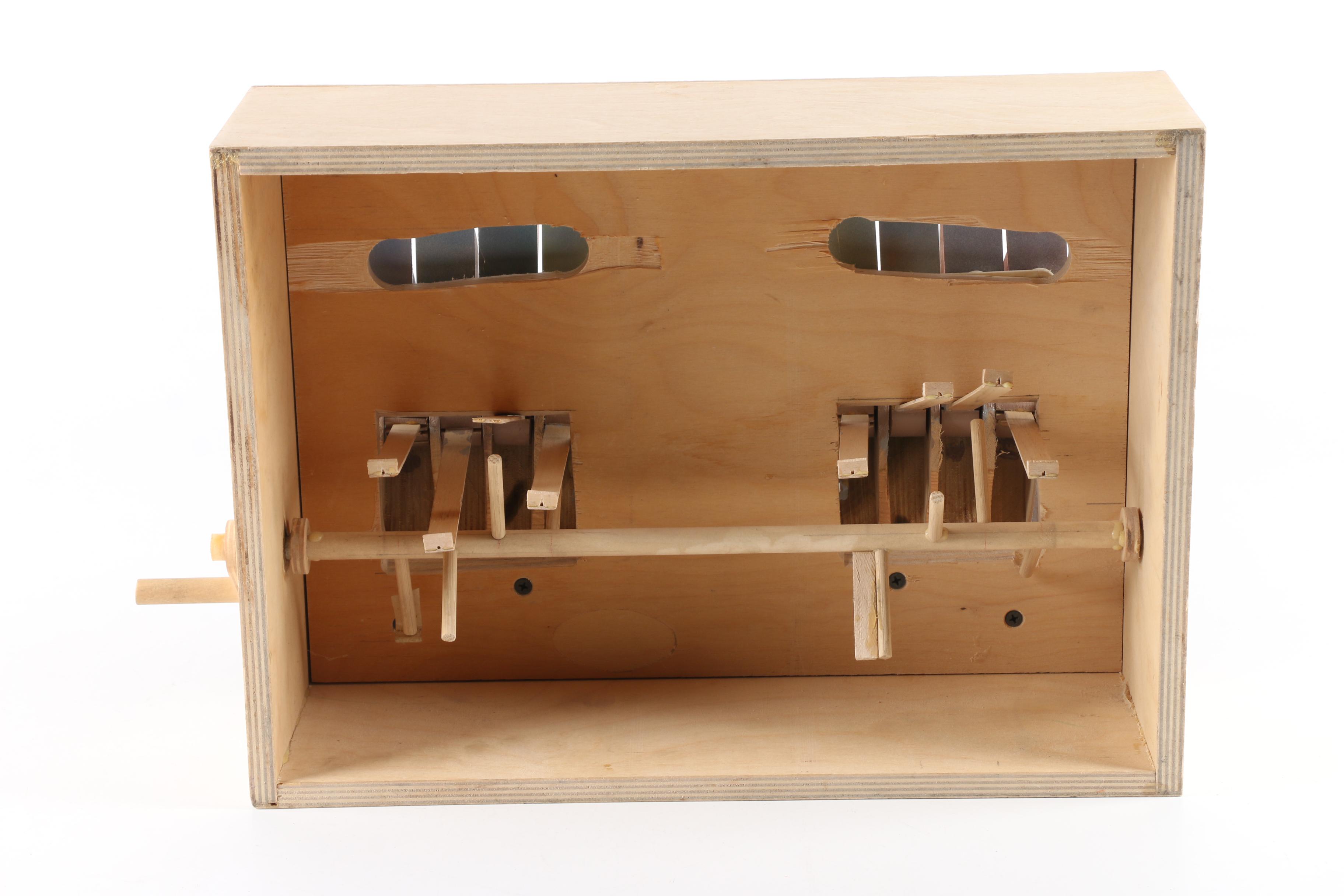 Folk Art Style Kinetic Piano Sculpture