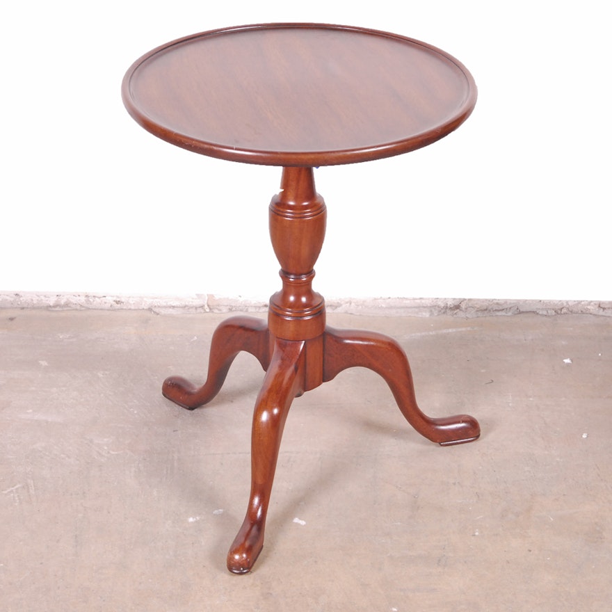 Queen Anne Style Mahogany Tea Table by Henkel-Harris