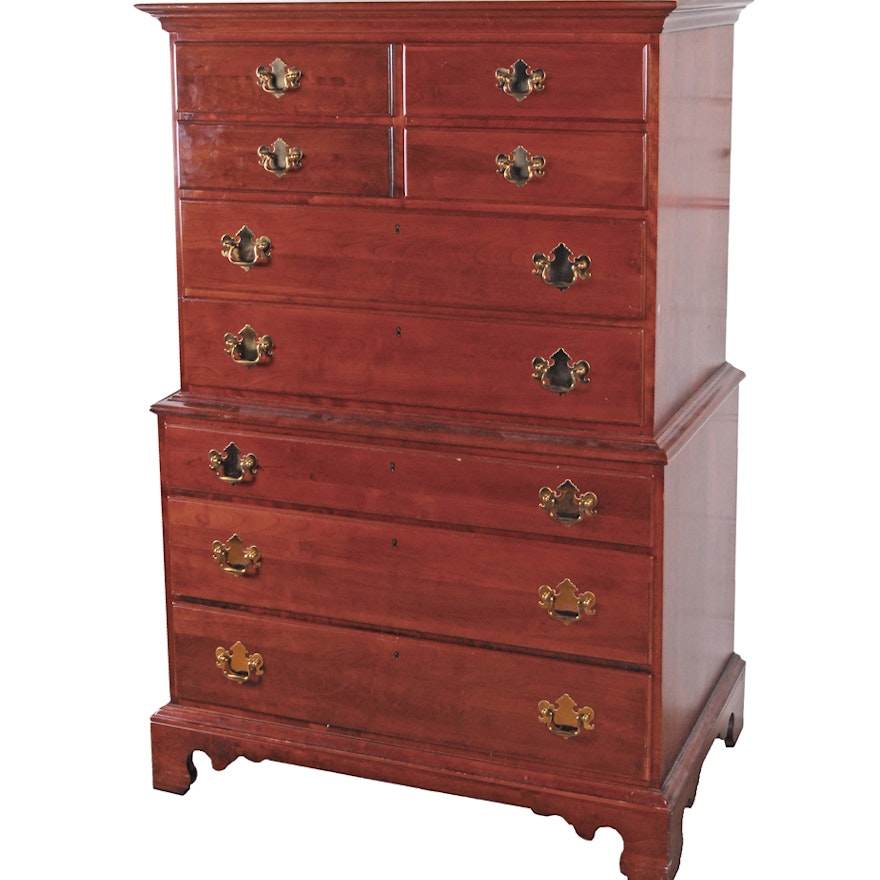 Vintage Chippendale Style Chest on Chest by Link-Taylor