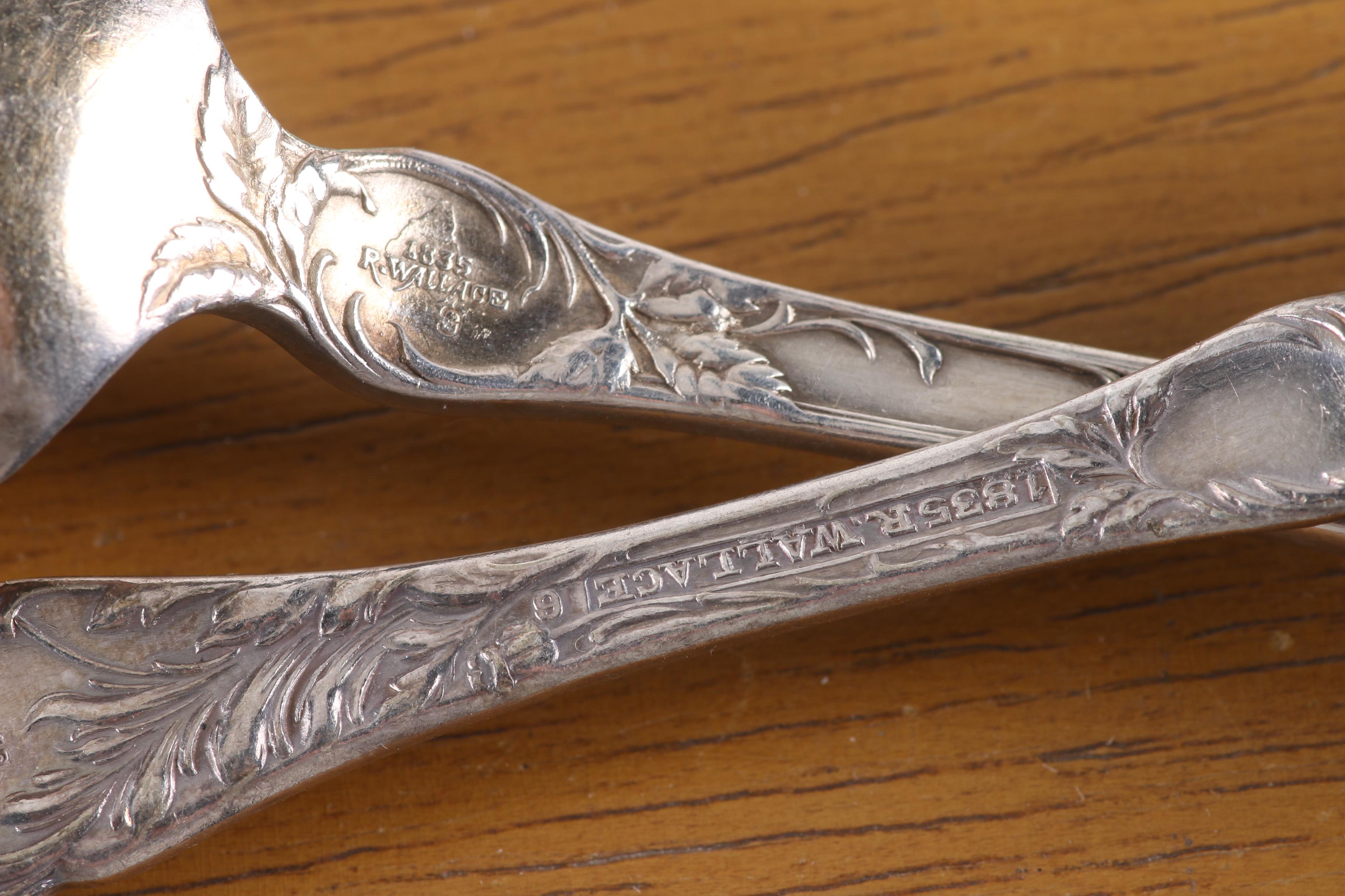1835 R. Wallace Silver Plate Flatware and Other Flatware and Serving Utensils