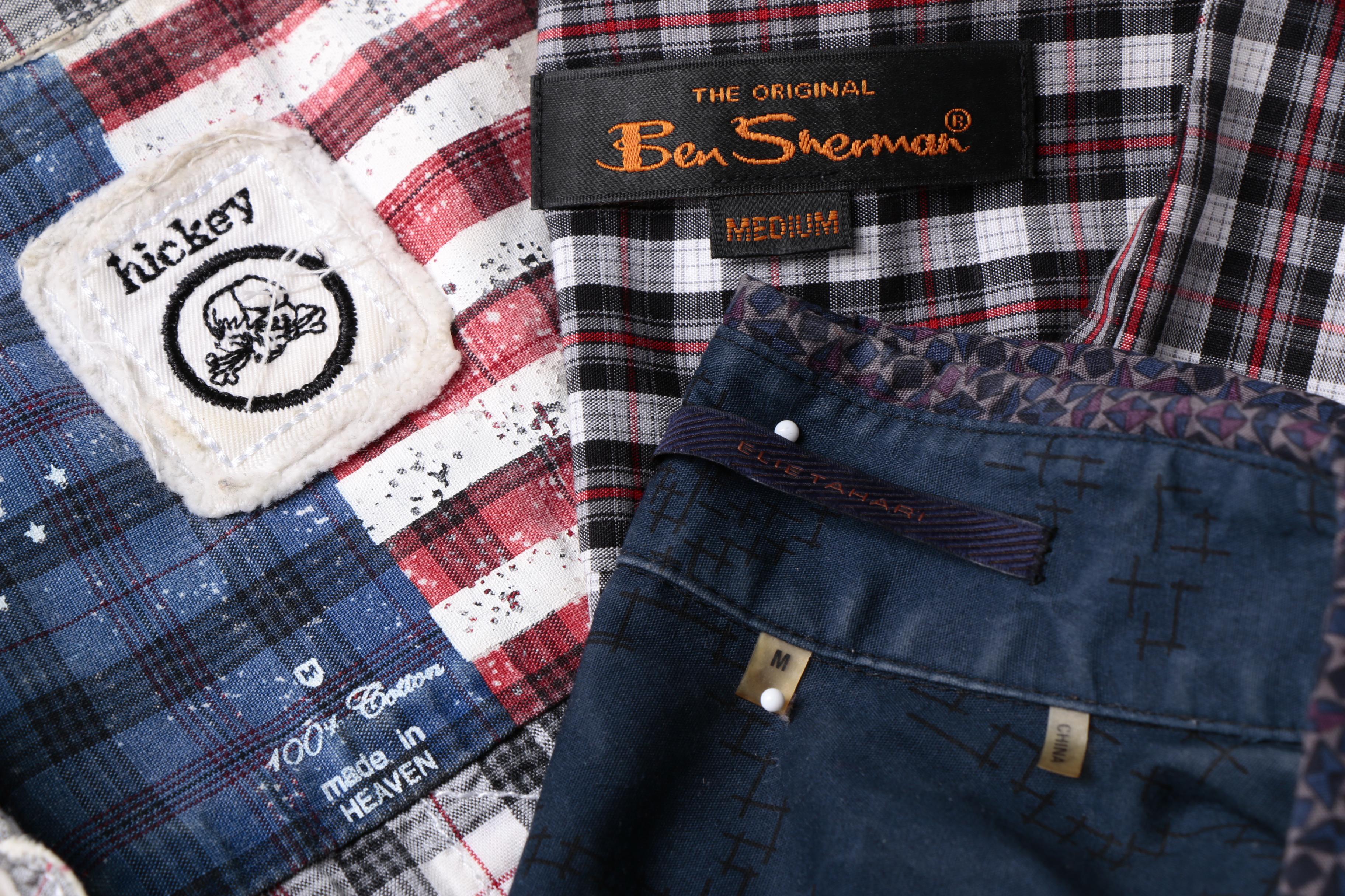 Men's Button Down Shirts Including Elie Tahari and Ben Sherman