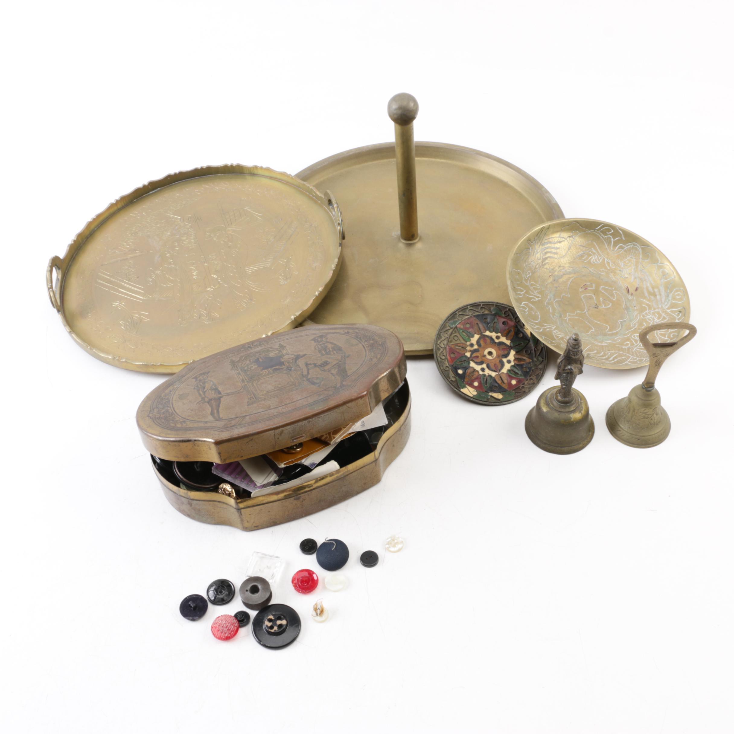 Decorative Brass Tableware and Bells