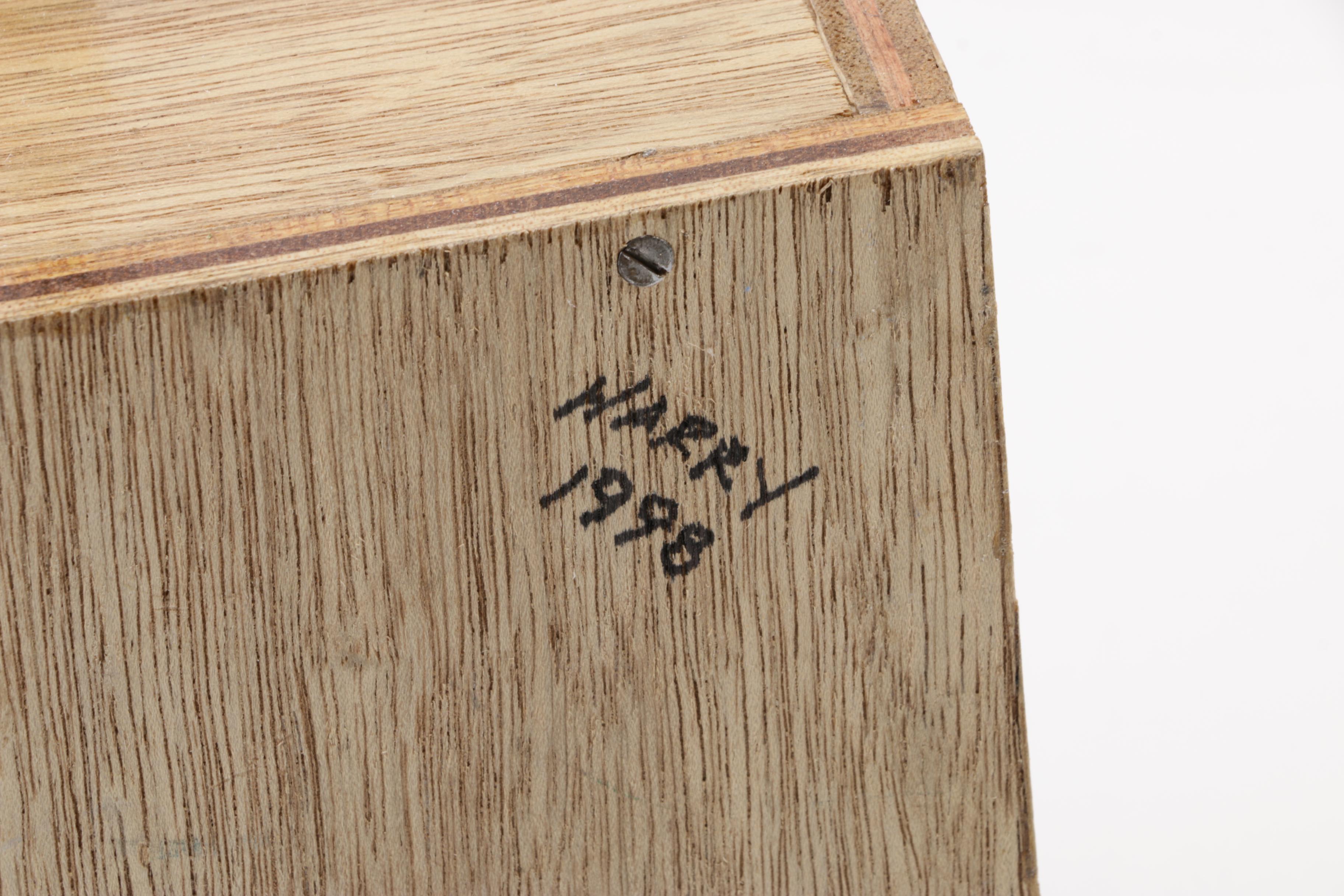 Handmade Wooden Pecking Chicken Crank Toy by Harry Williams