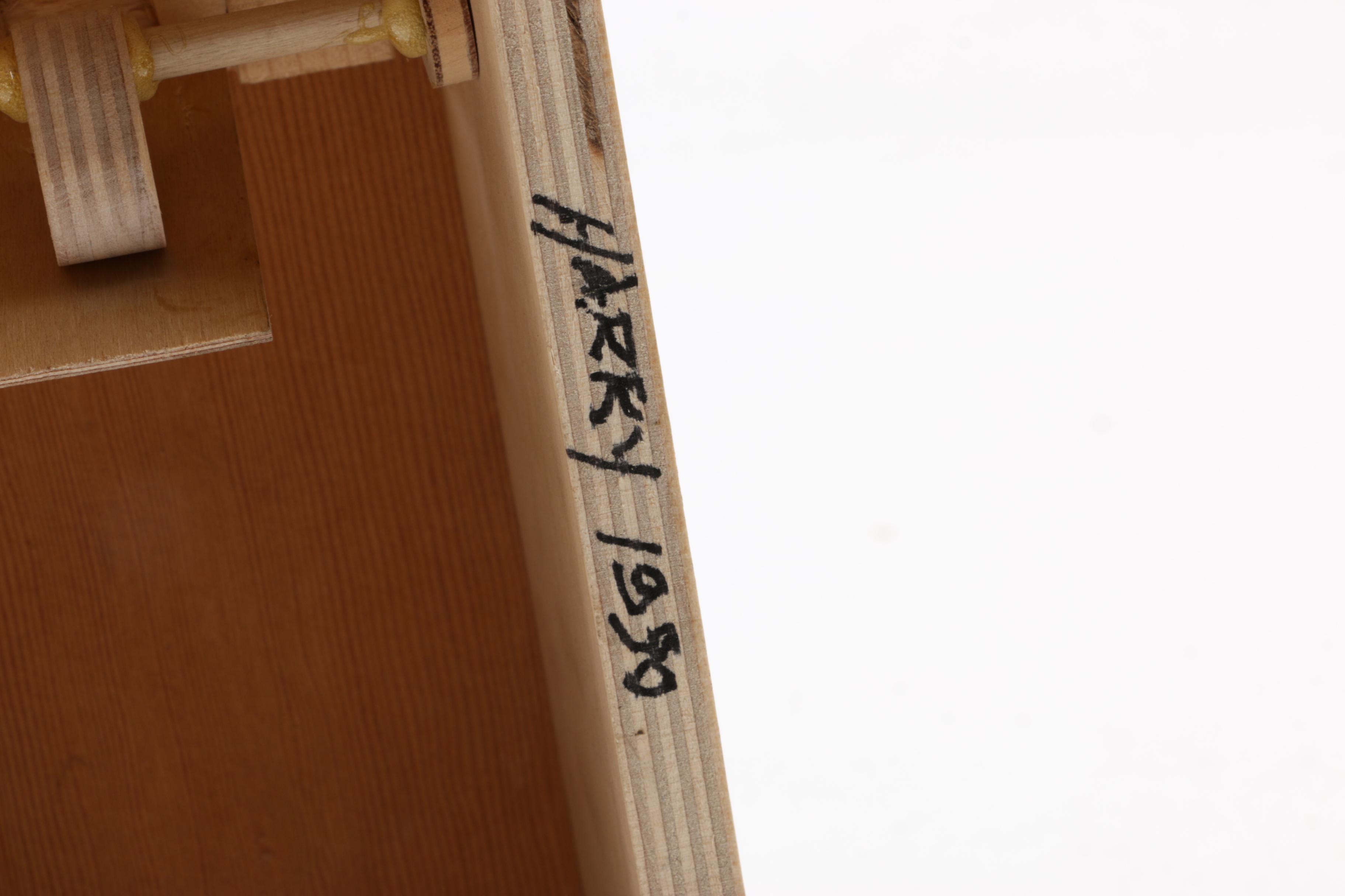 Handmade Wooden Figural Push-Up Crank Toy