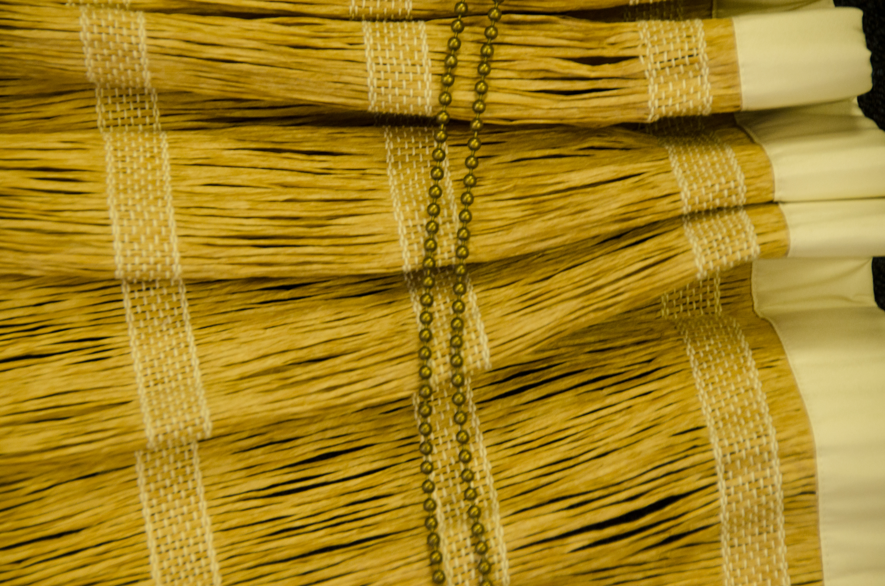 Pair of Natural Fiber Curtains