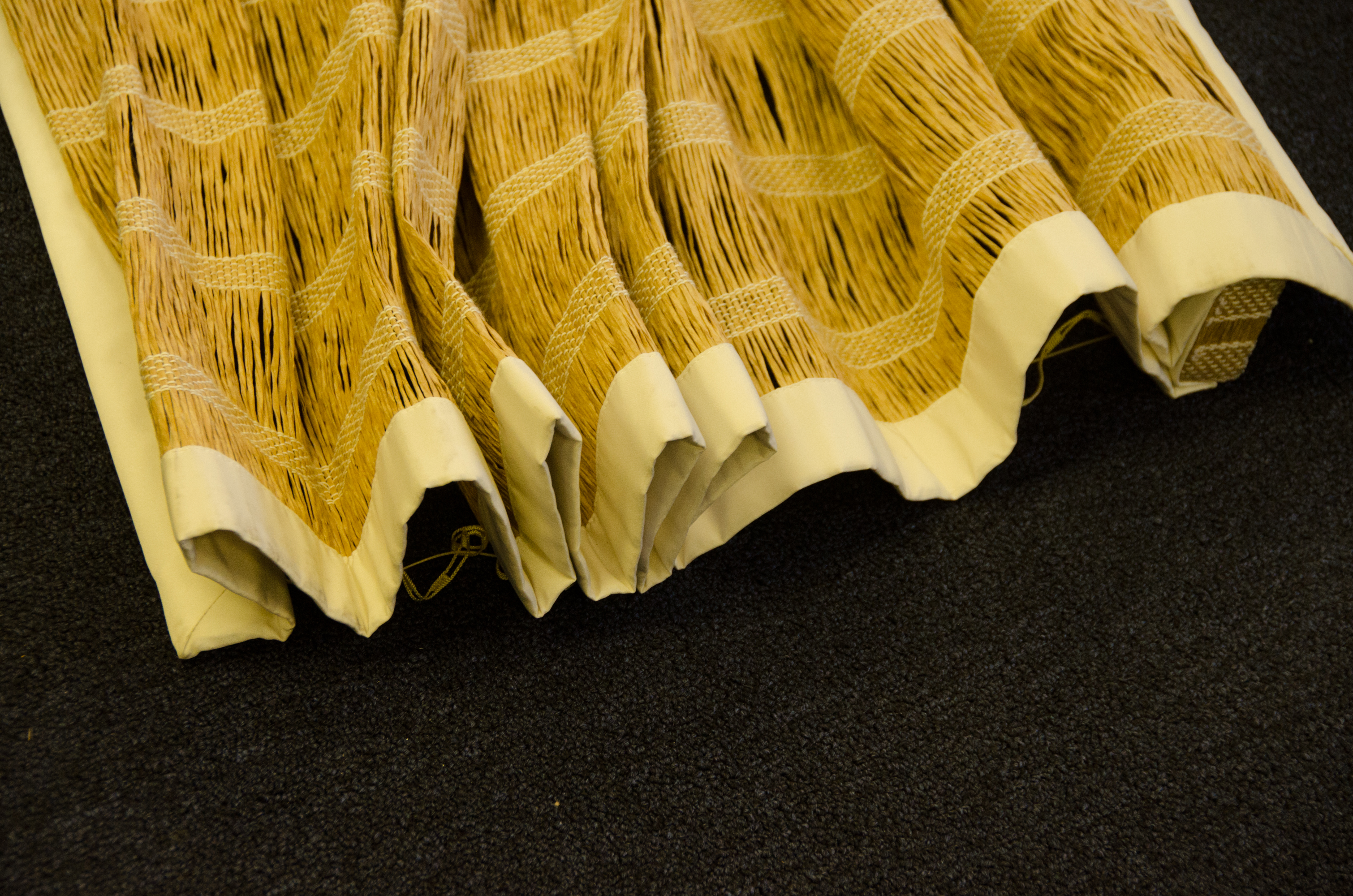 Pair of Natural Fiber Curtains