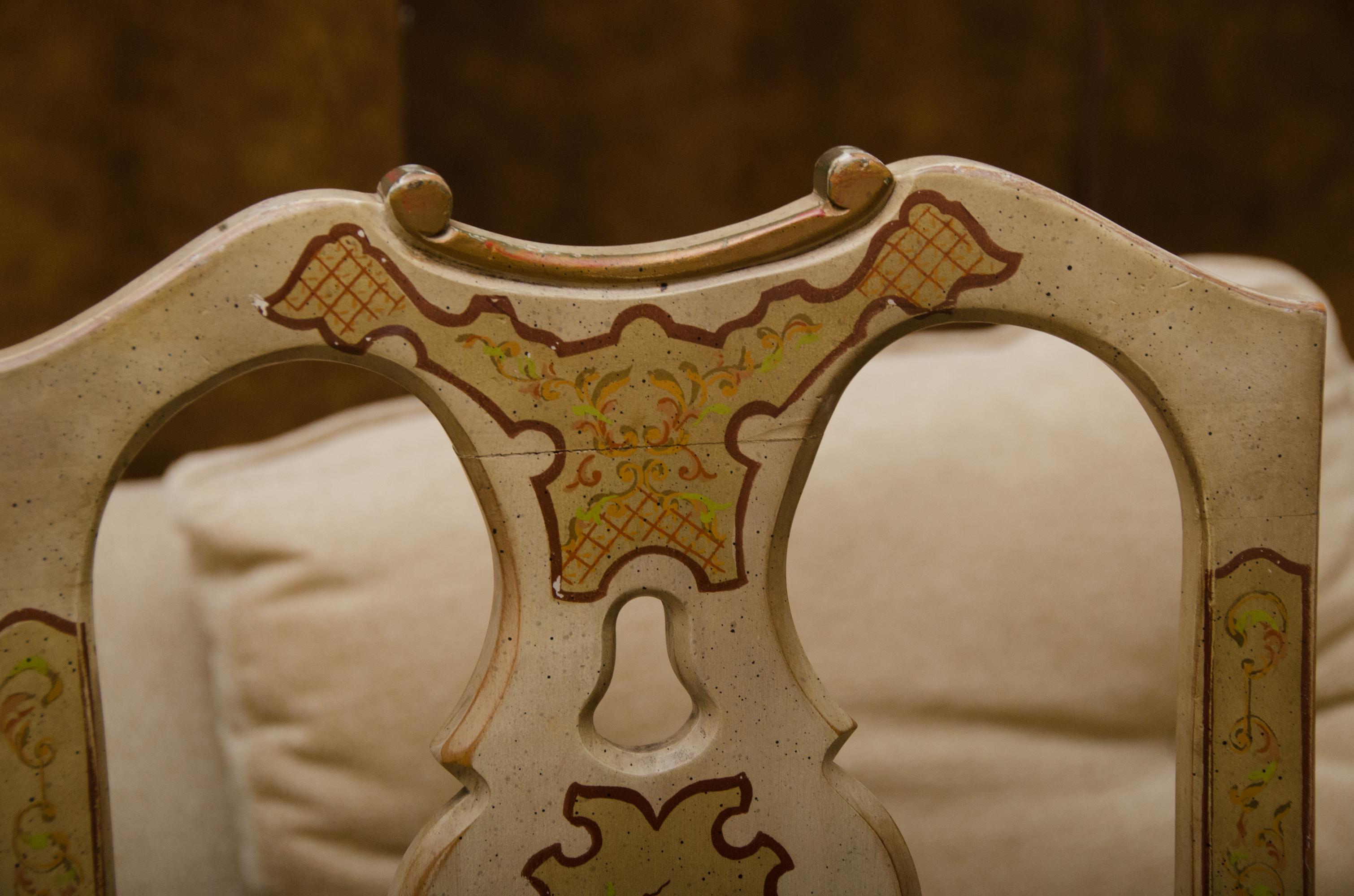 Pair of Vintage Painted Armchairs