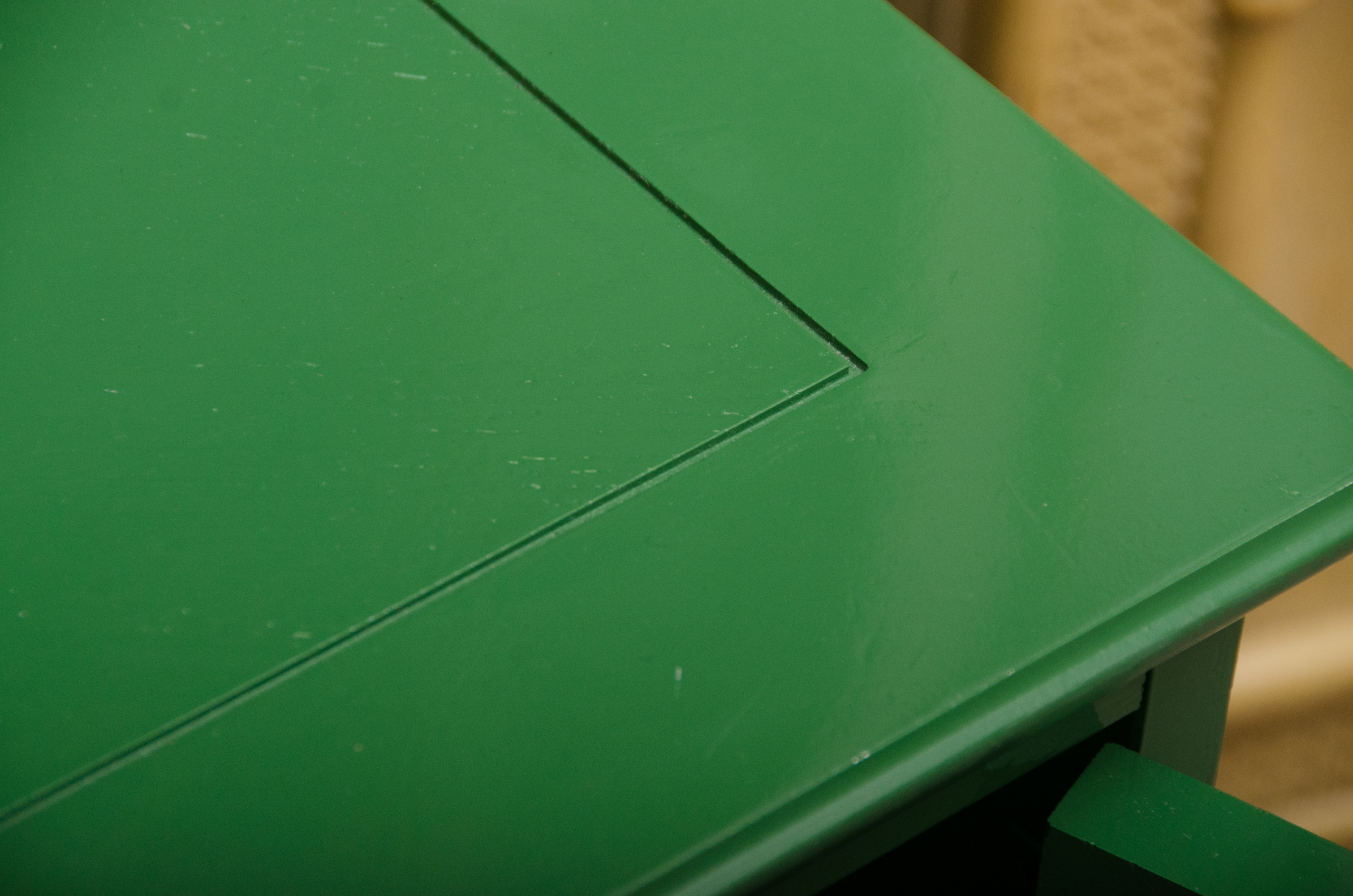 Vintage Chinese Style Green Painted End Tables