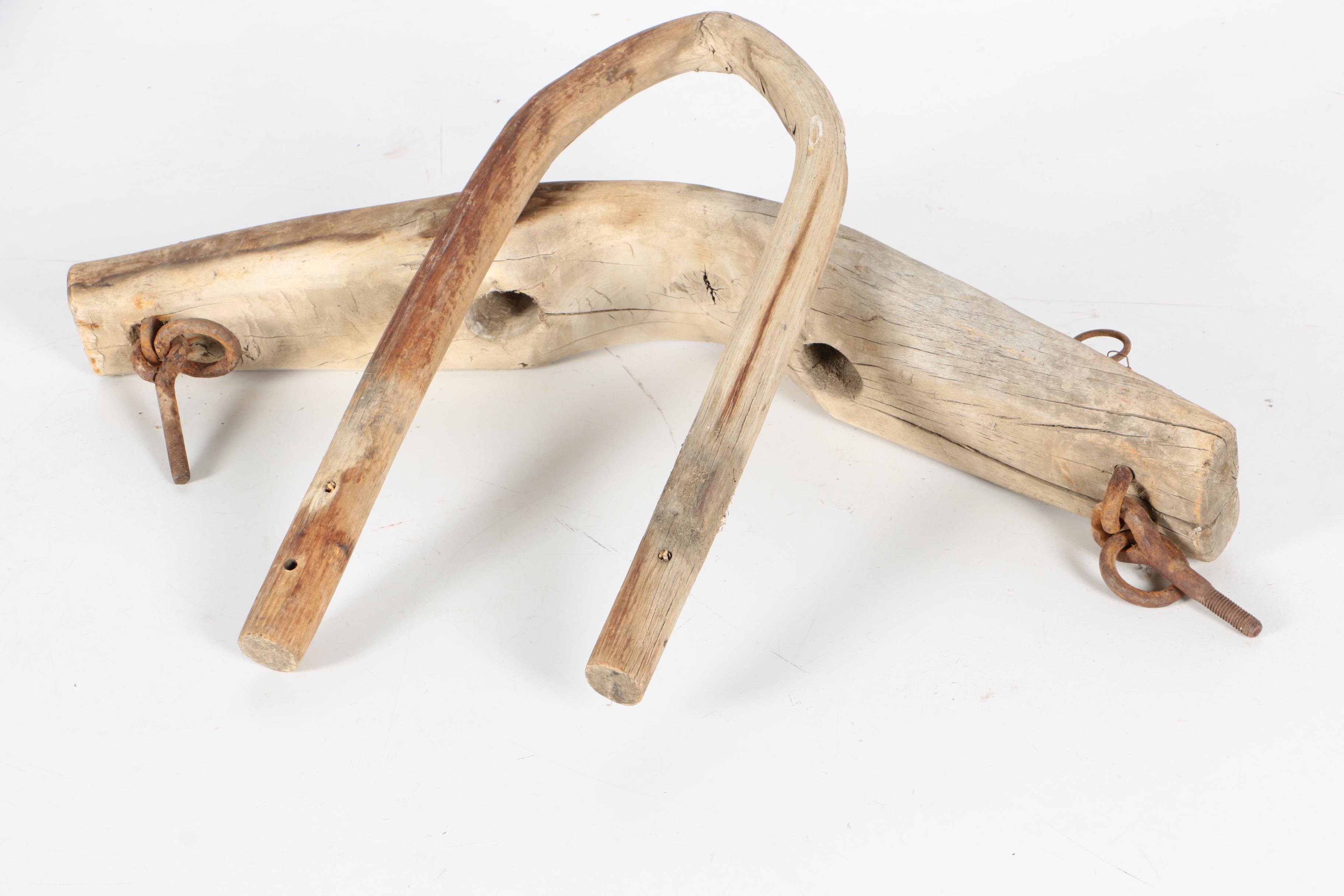 Wooden Horse Harness with Wooden Bucket