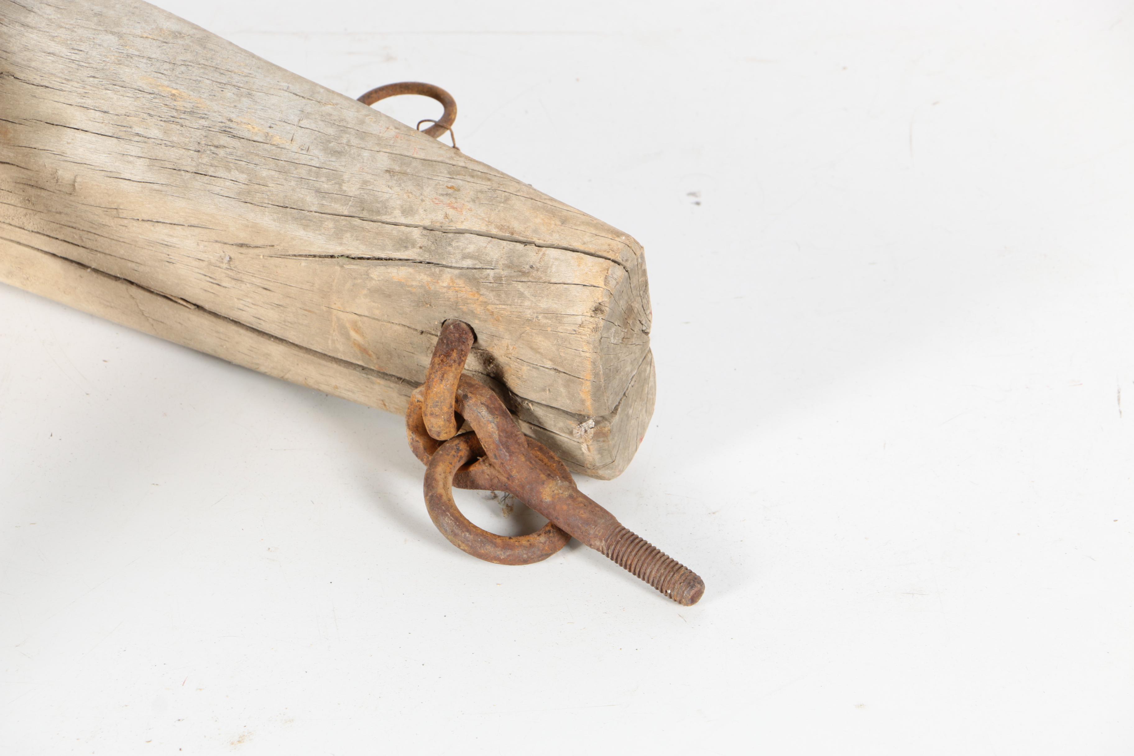 Wooden Horse Harness with Wooden Bucket