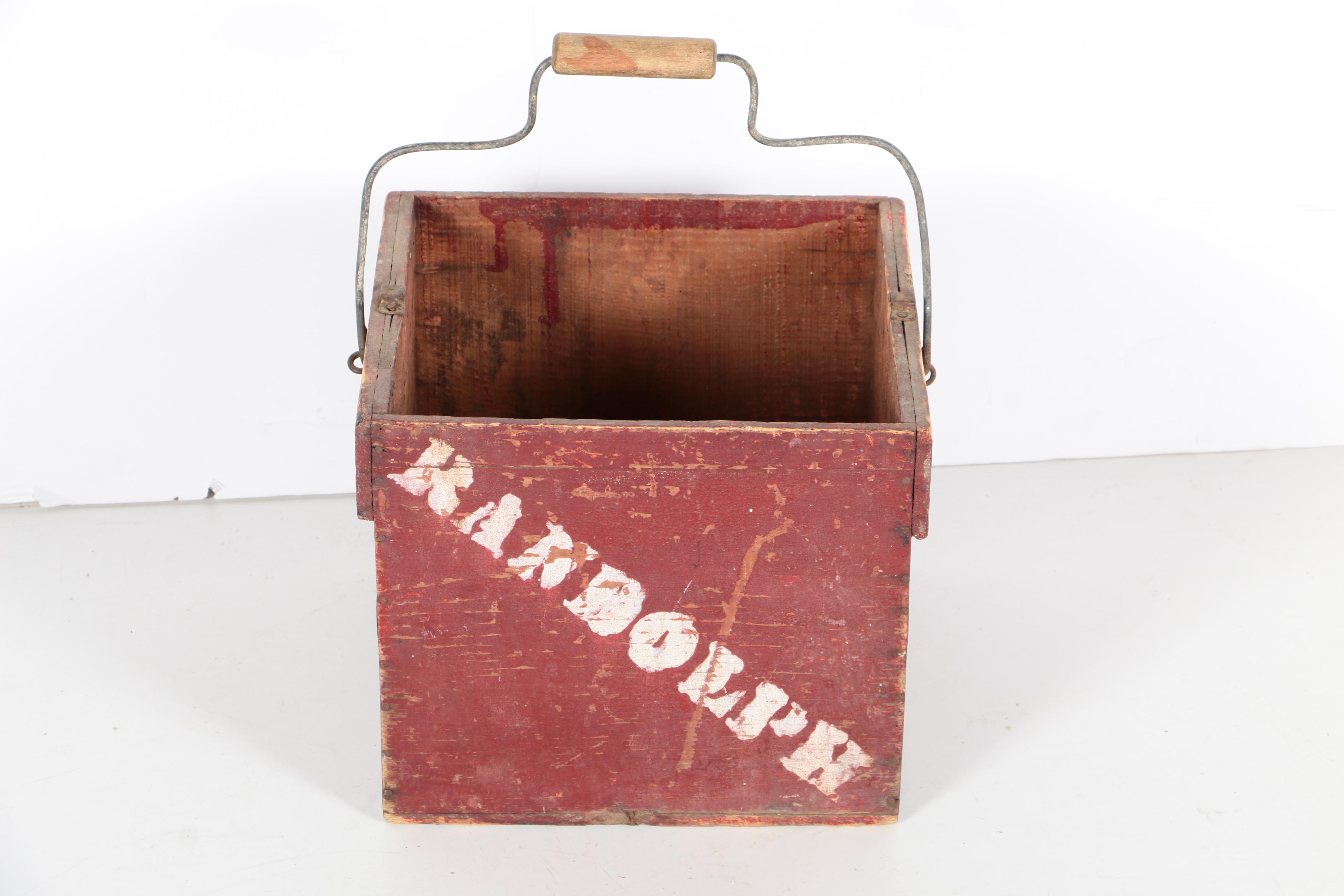 Wooden Horse Harness with Wooden Bucket