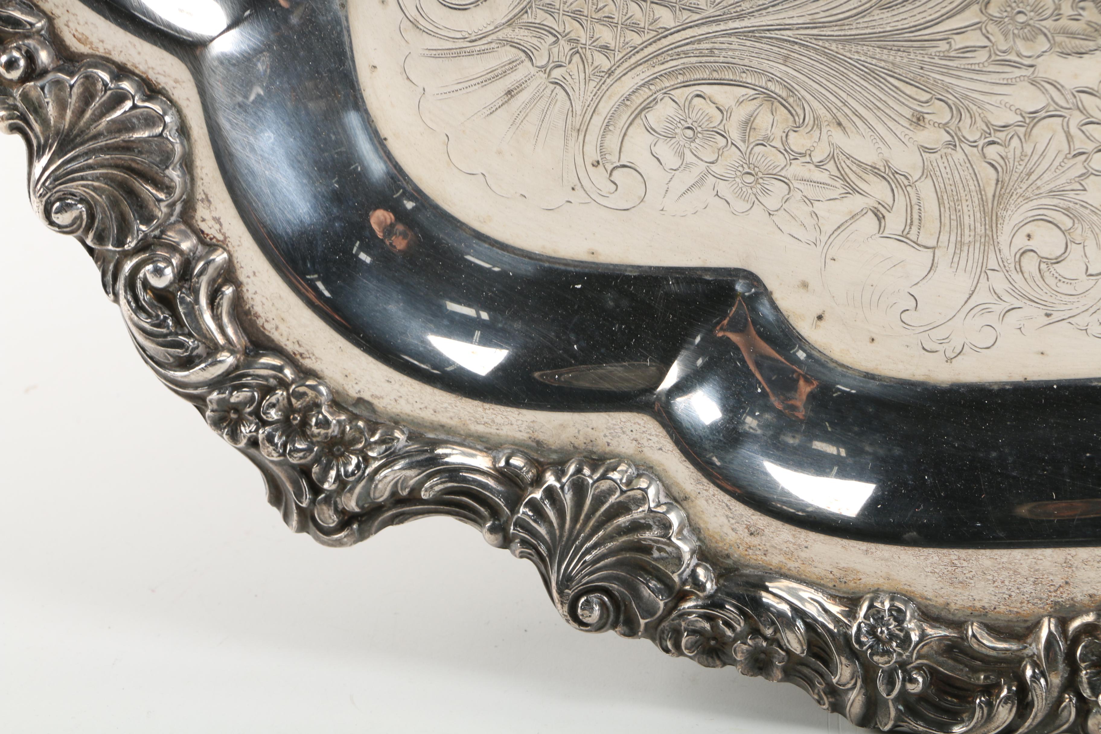 Sheffield Silver Company Silver Plate Serving Tray