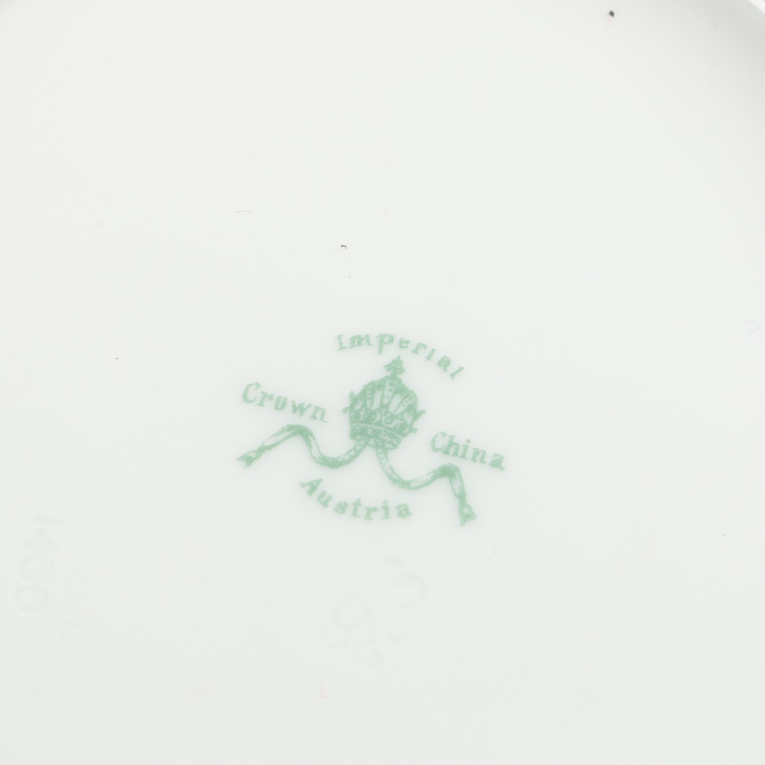 Minton "Haddon Hall" Tall China Tumblers and Austrian Plates