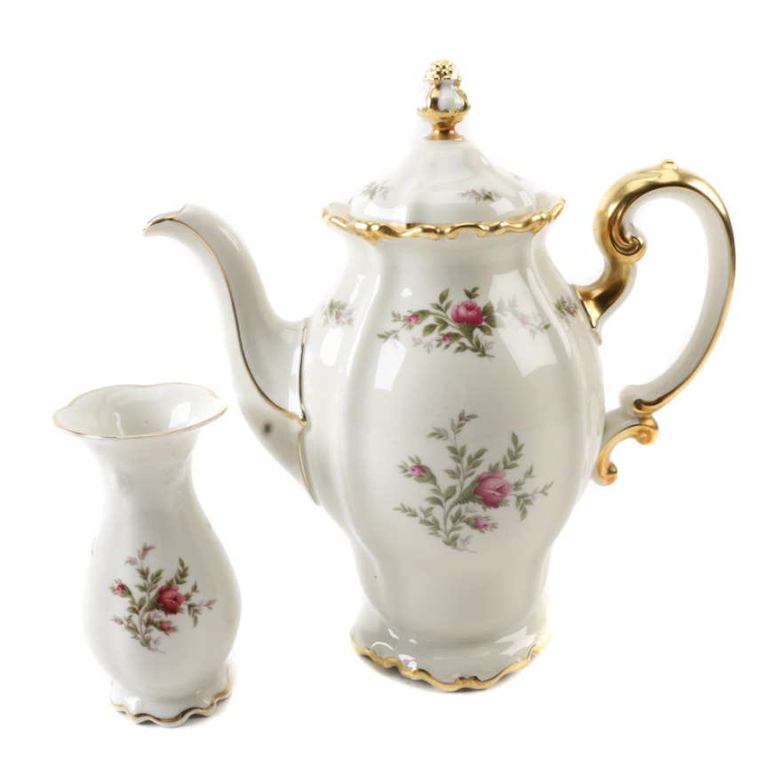 Rosenthal "Antoinette" Porcelain Coffee Pot and Vase