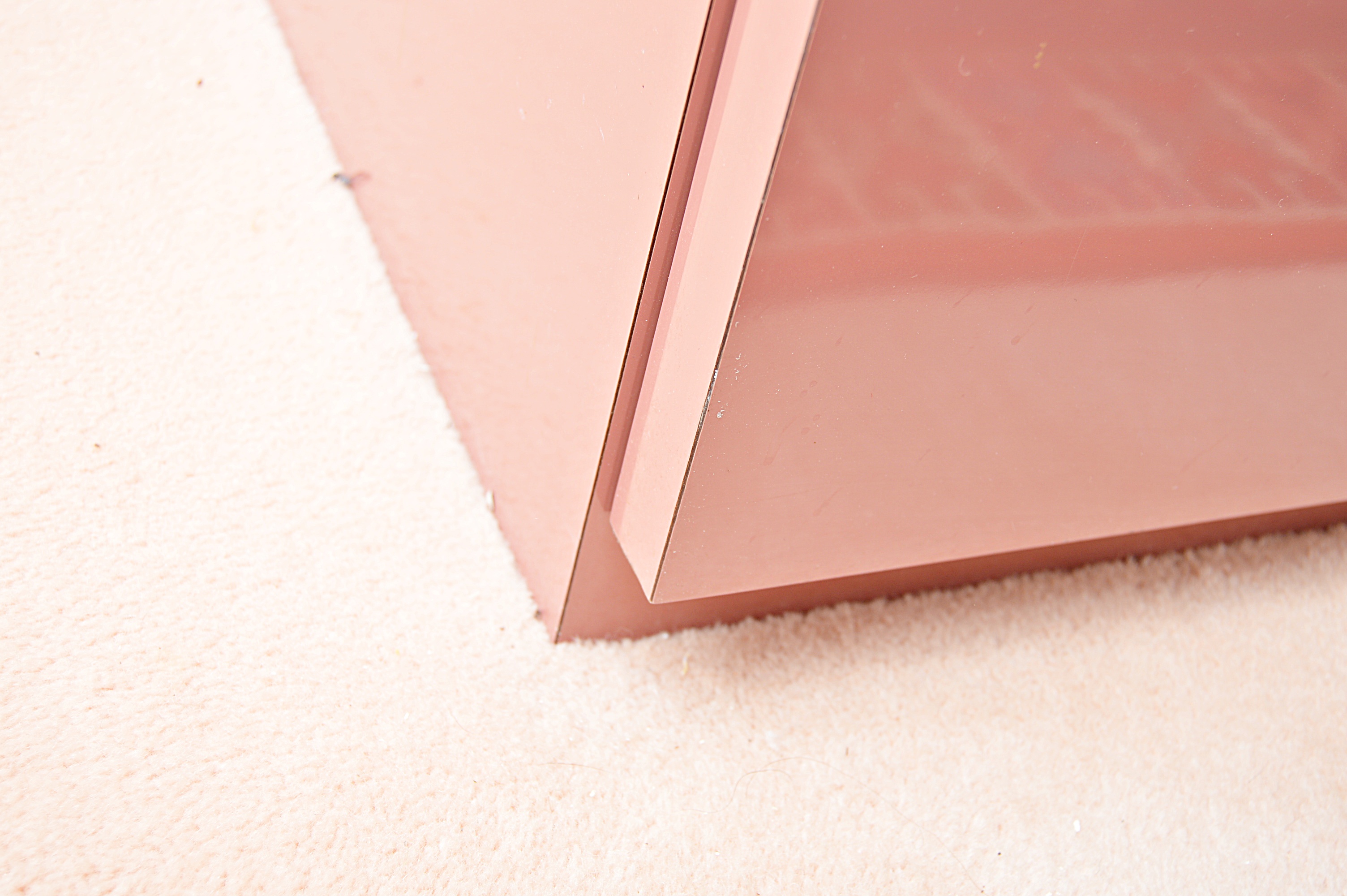 Retro Rose Pink Laminate Dresser