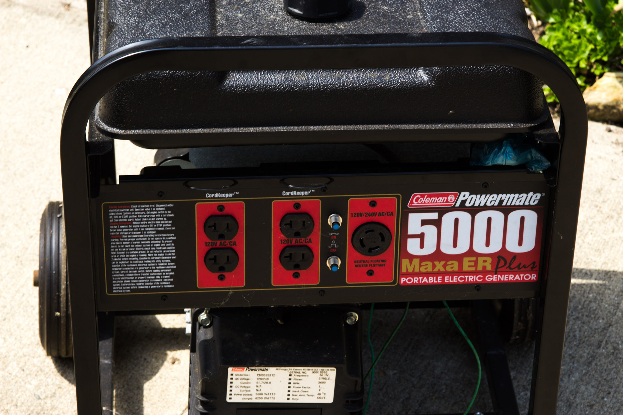 Coleman Powermate 5000 Generator