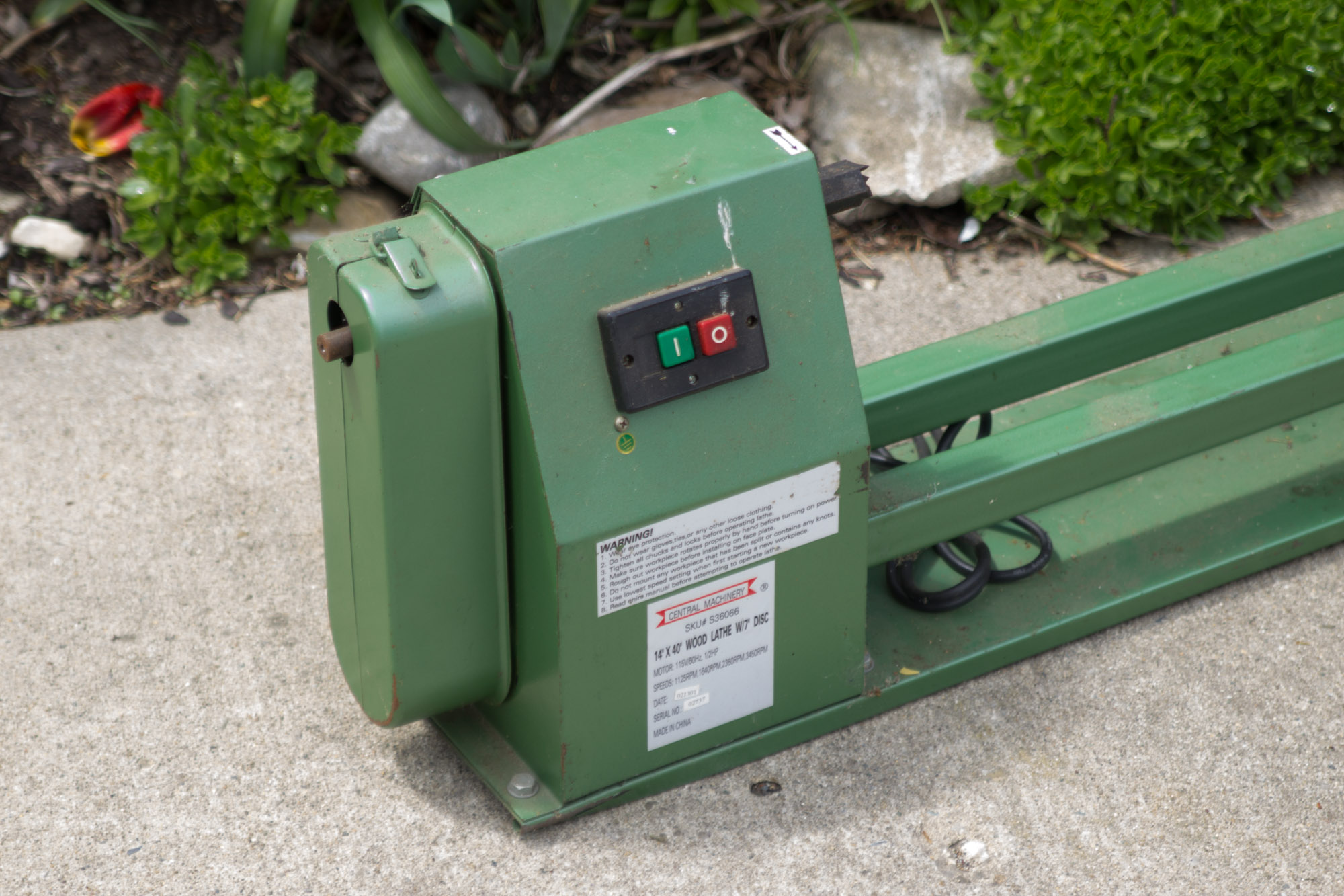 Central Machinery Lathe Machine