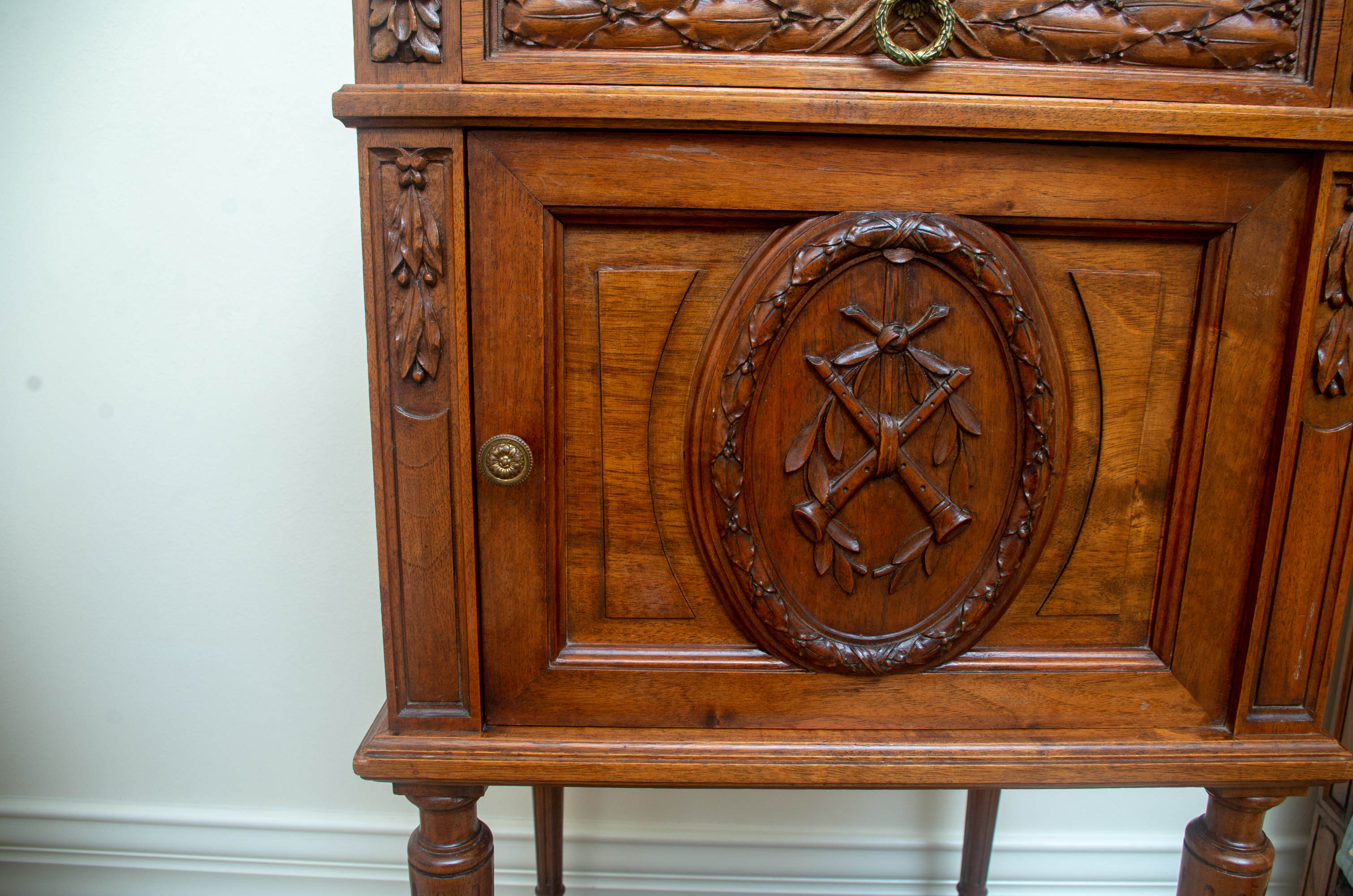 Stone Top Smoking Stand Cabinet