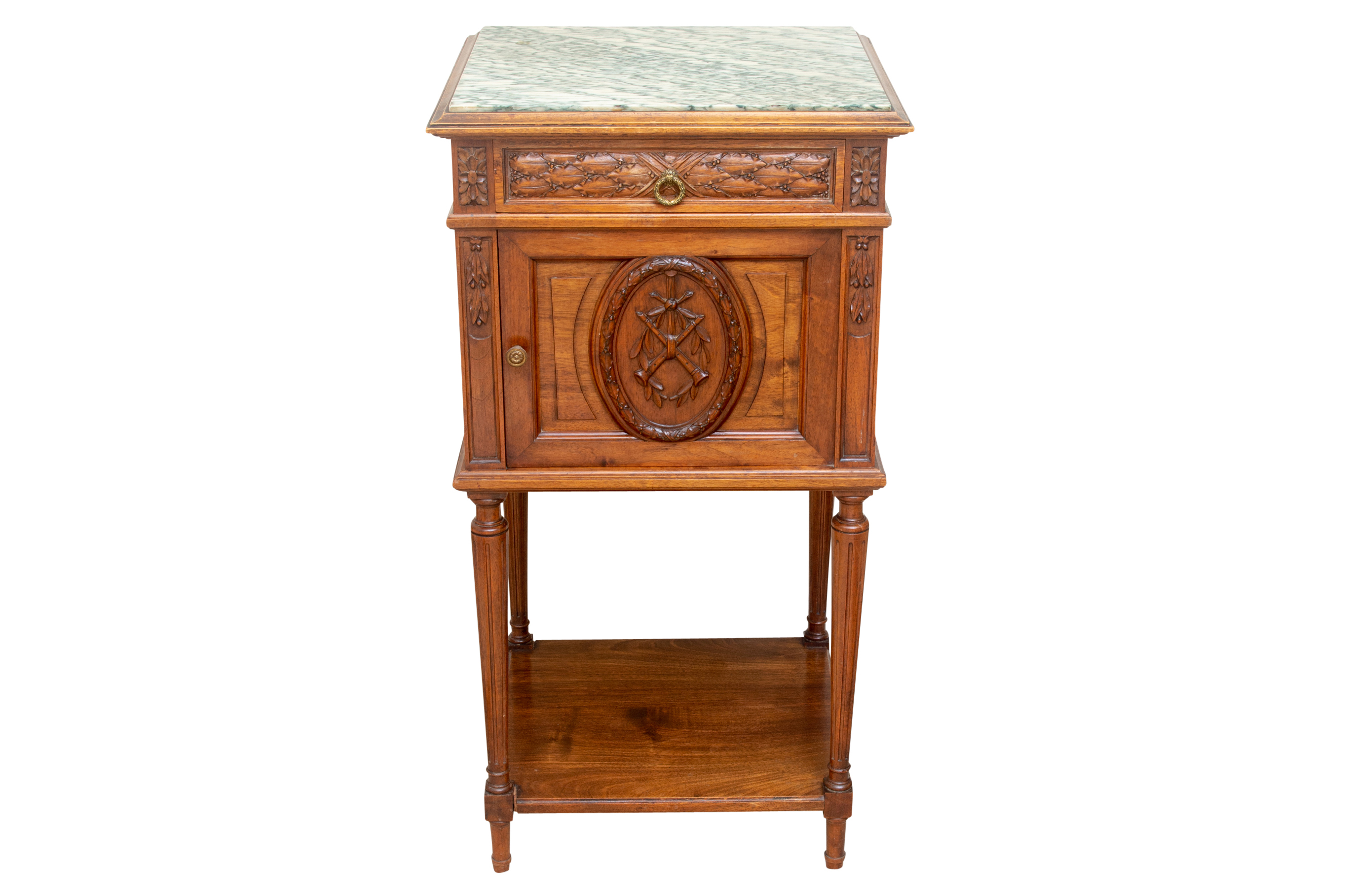 Stone Top Smoking Stand Cabinet