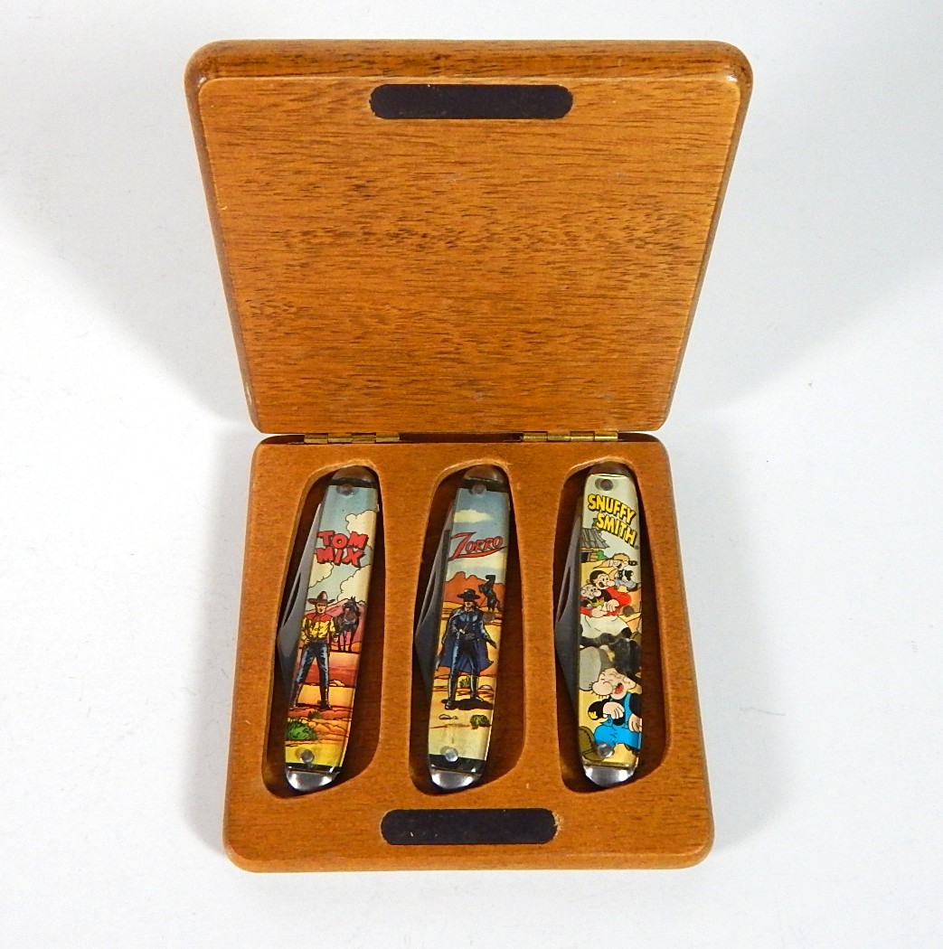 Pocket Knives Featuring Zorro, Tom Mix, Snuffy Smith