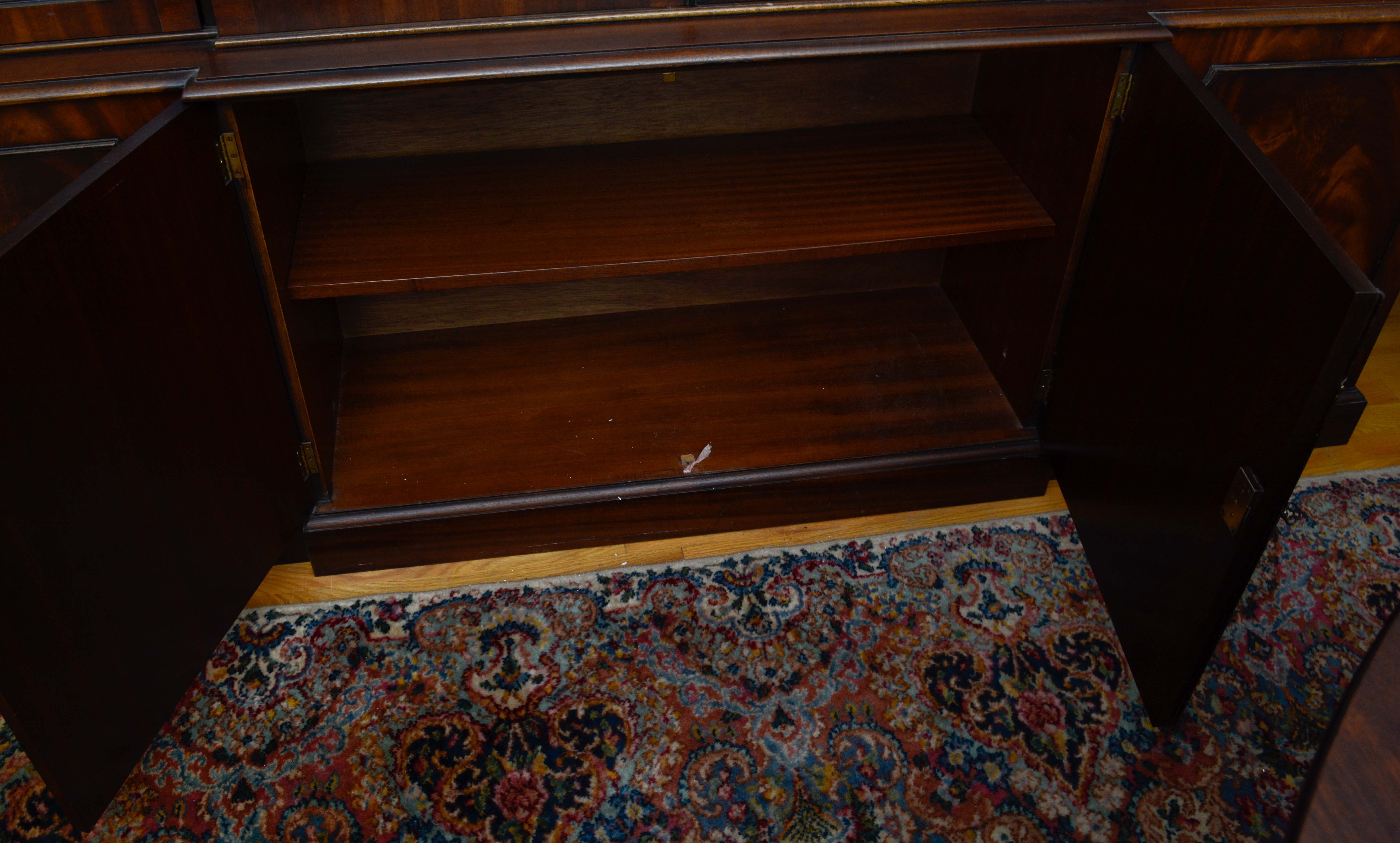 Federal Style Mahogany Breakfront China Cabinet by Bevan Funnell Ltd.