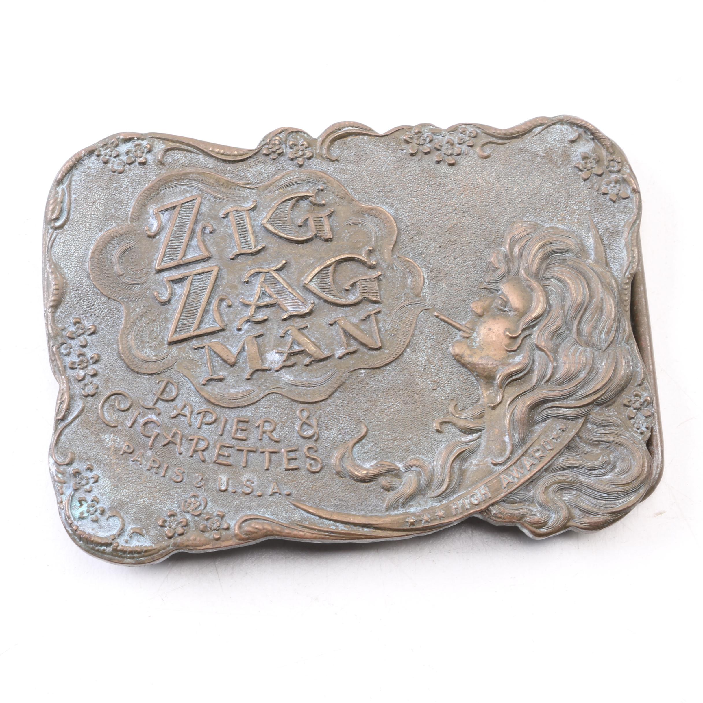 Vintage Bay State Jewelry and Silversmiths Co. Minted Brass Belt Buckles