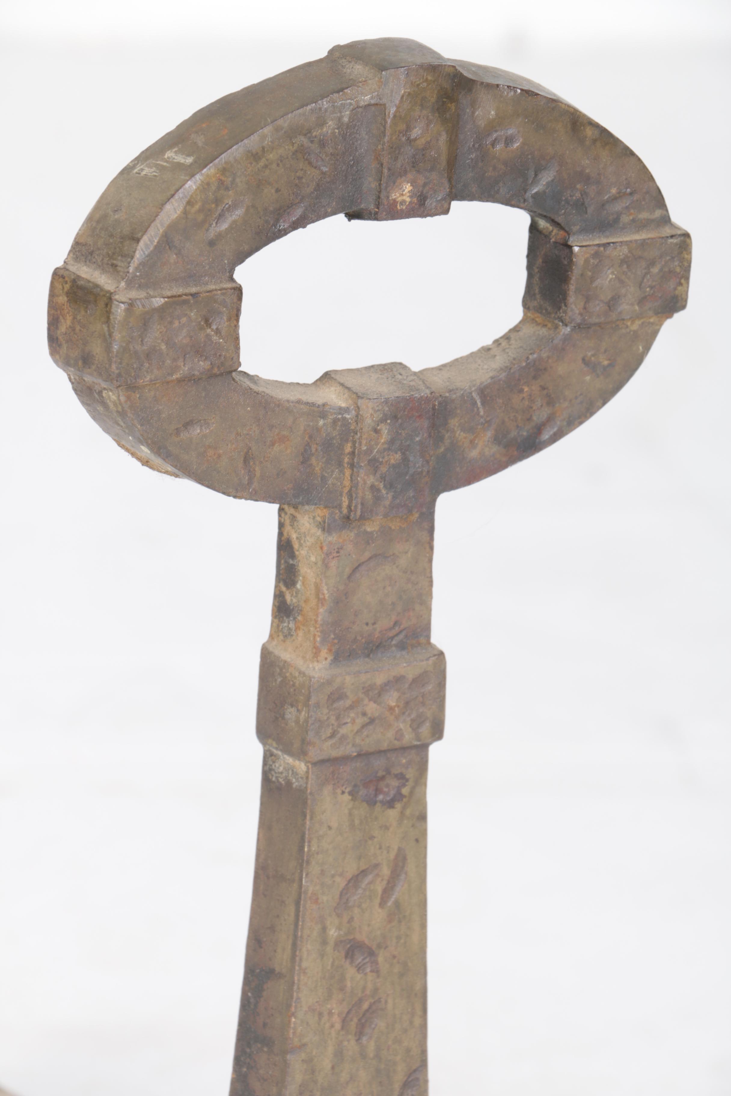 Pair of Vintage Cast Iron Fireplace Andirons