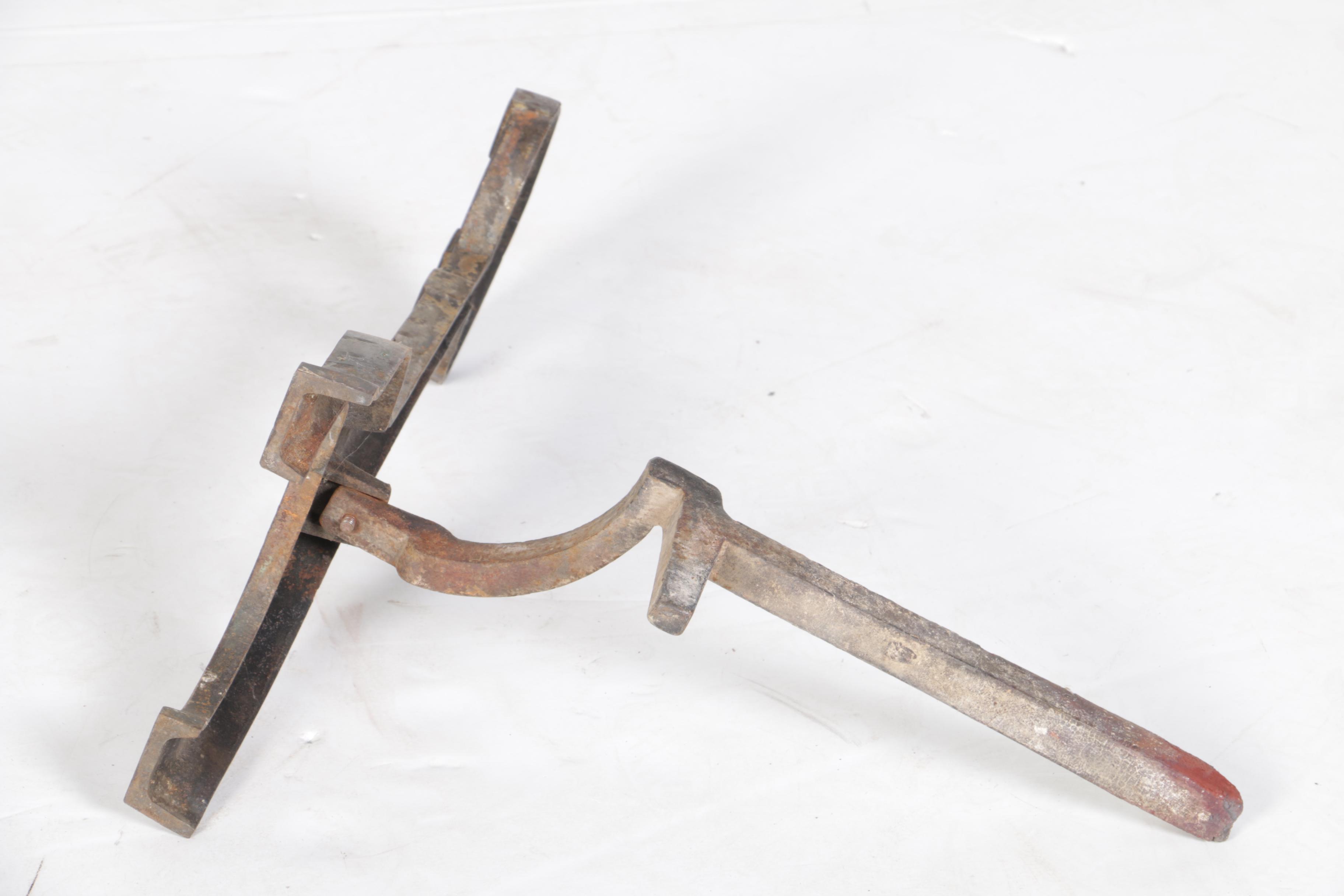 Pair of Vintage Cast Iron Fireplace Andirons