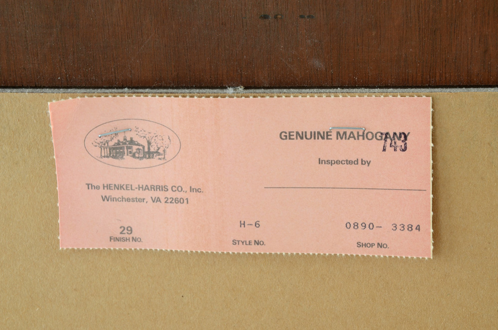 Henkel Harris Mahogany Wall Mirror